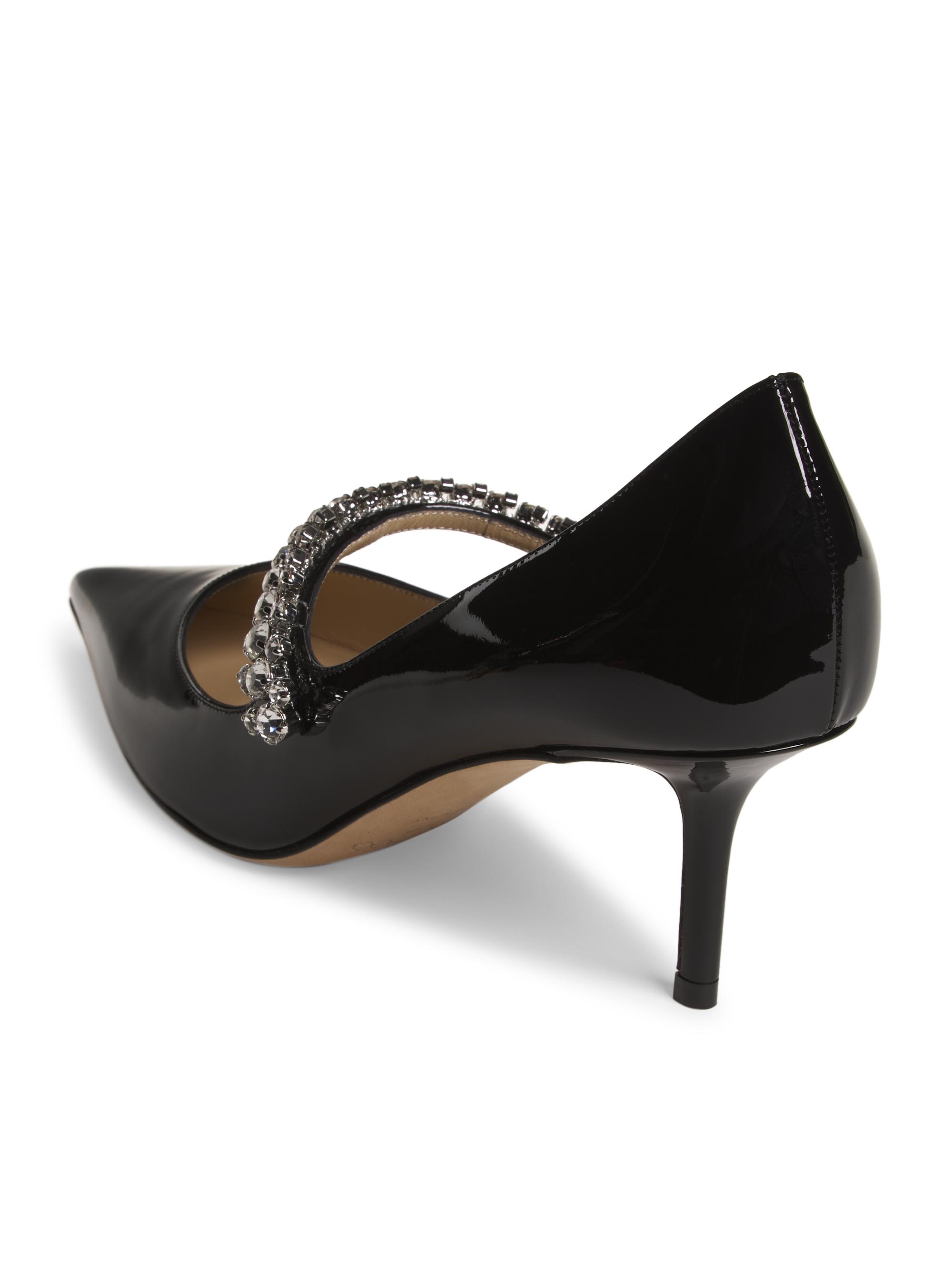 Jimmy Choo Bing 65MM Crystal-Embellished Patent Leather Pumps