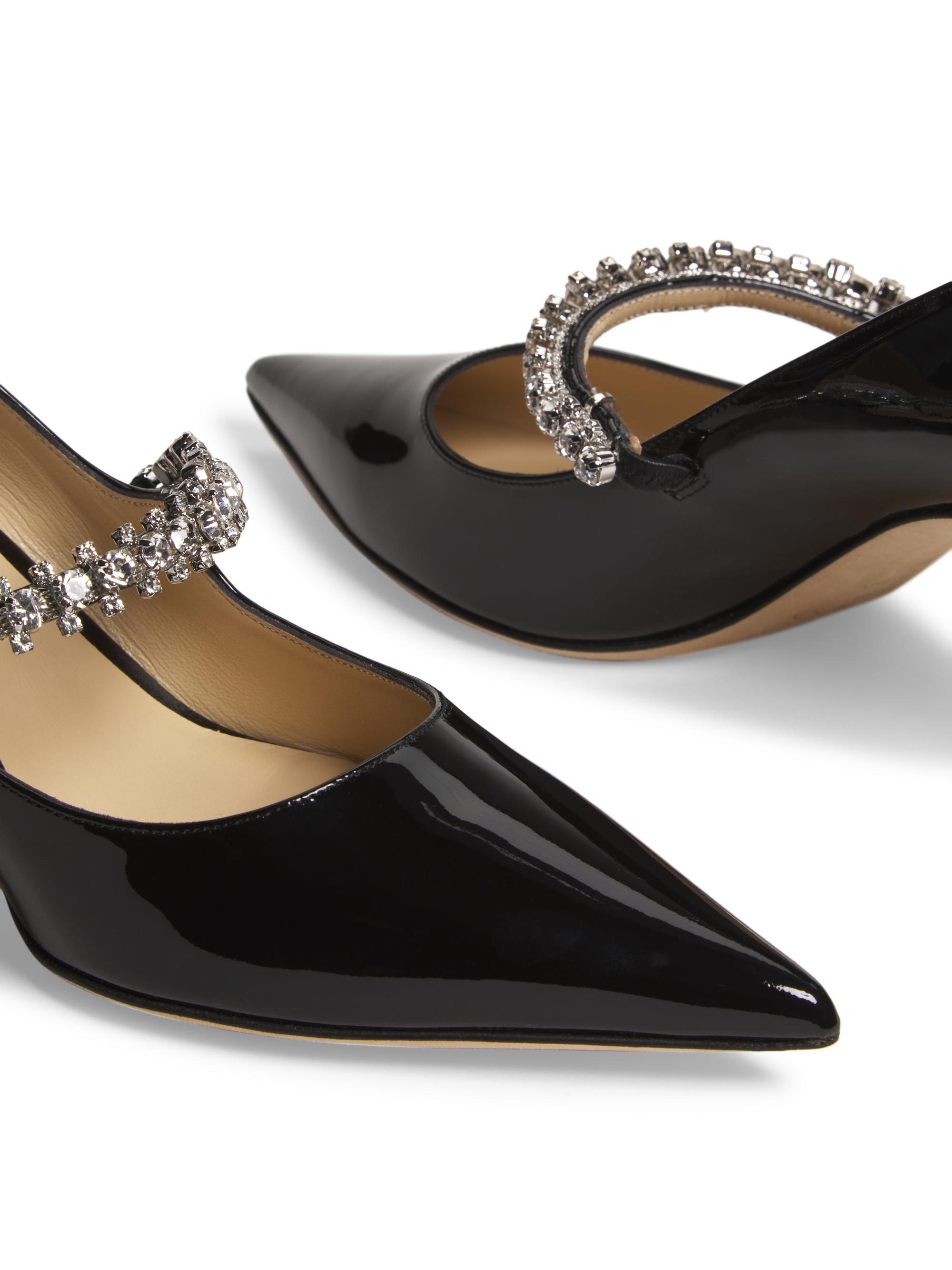 Jimmy Choo Bing 65MM Crystal-Embellished Patent Leather Pumps