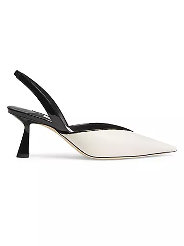 Maryanne 65MM Leather Slingback Pumps
