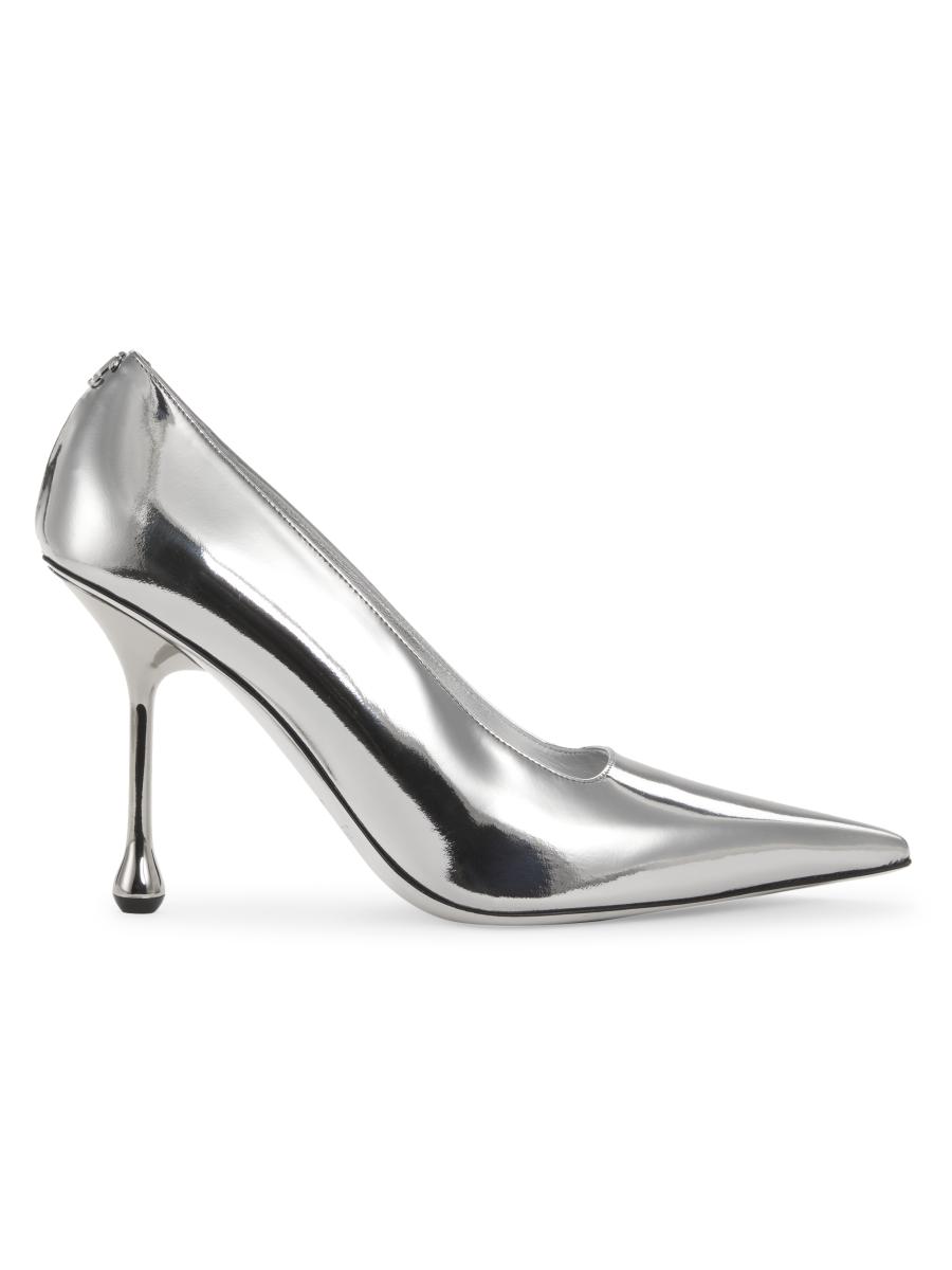 Jimmy Choo Ixia 95MM Metallic Leather Pumps | Saks Fifth Avenue