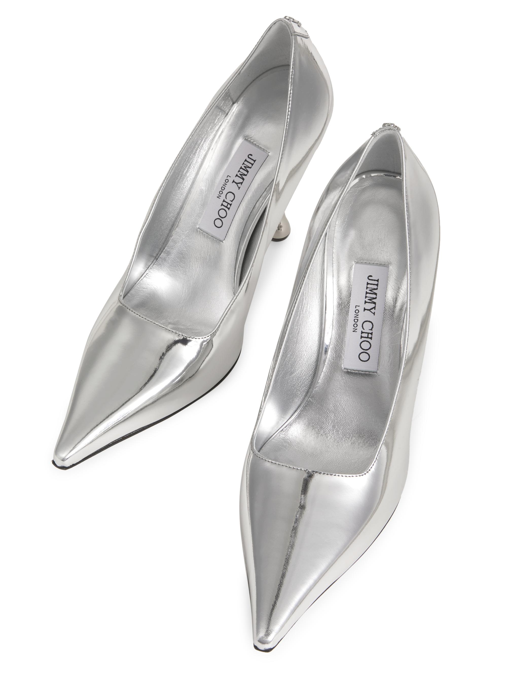 Jimmy Choo Ixia 95MM Metallic Leather Pumps | Saks Fifth Avenue