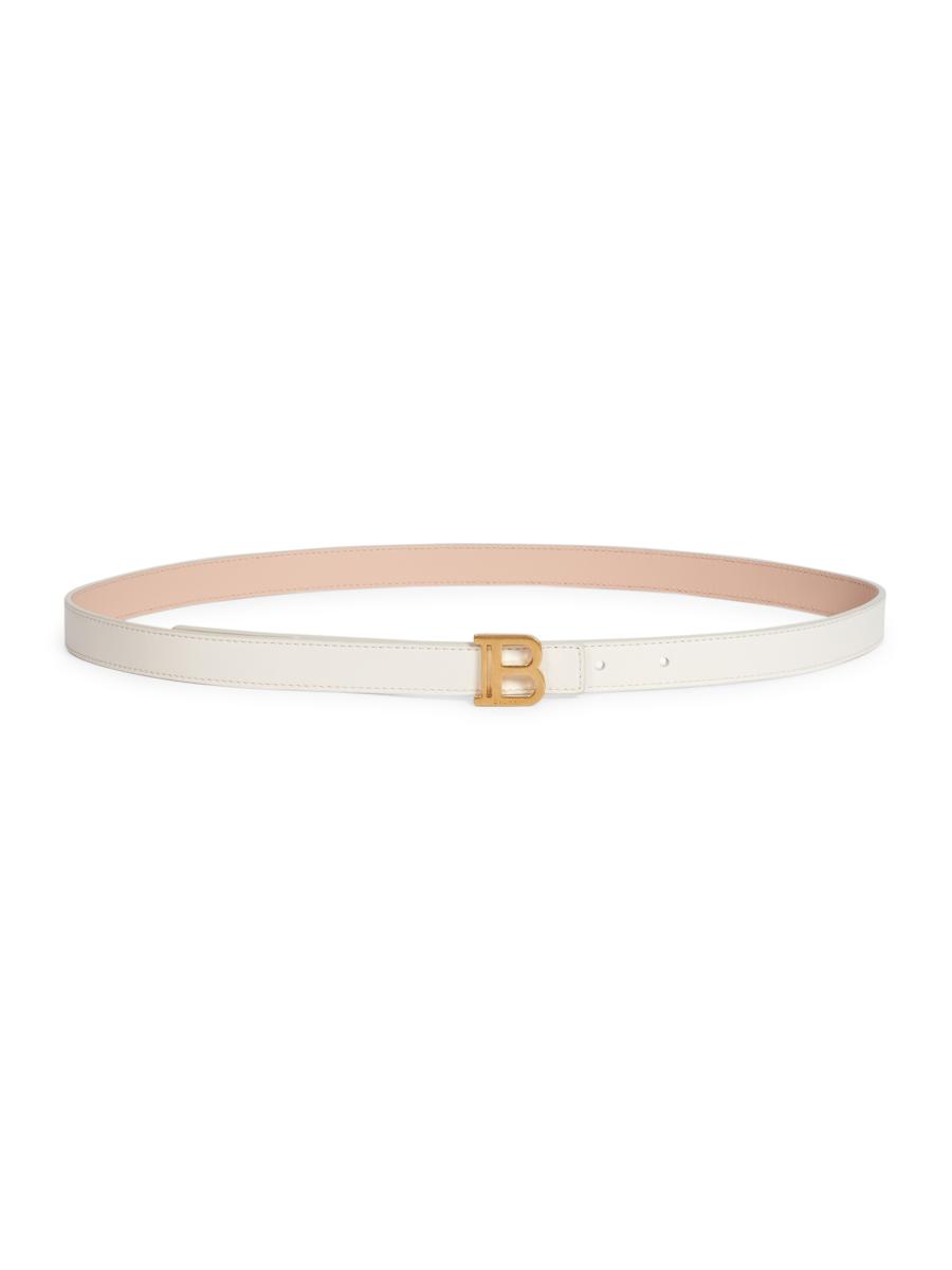 【送料&関税込】Balmain Thin B-belt Thin calfskin B-Belt - Women | BALMAIN