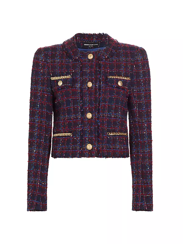 Shop Generation Love Kristen Cotton-Blend Tweed Jacket