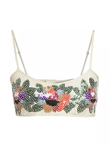 Sunset Lily Sequined Bra