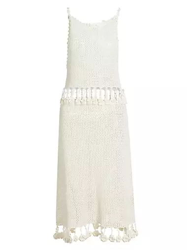 Posy Cotton-Linen Crochet Dress