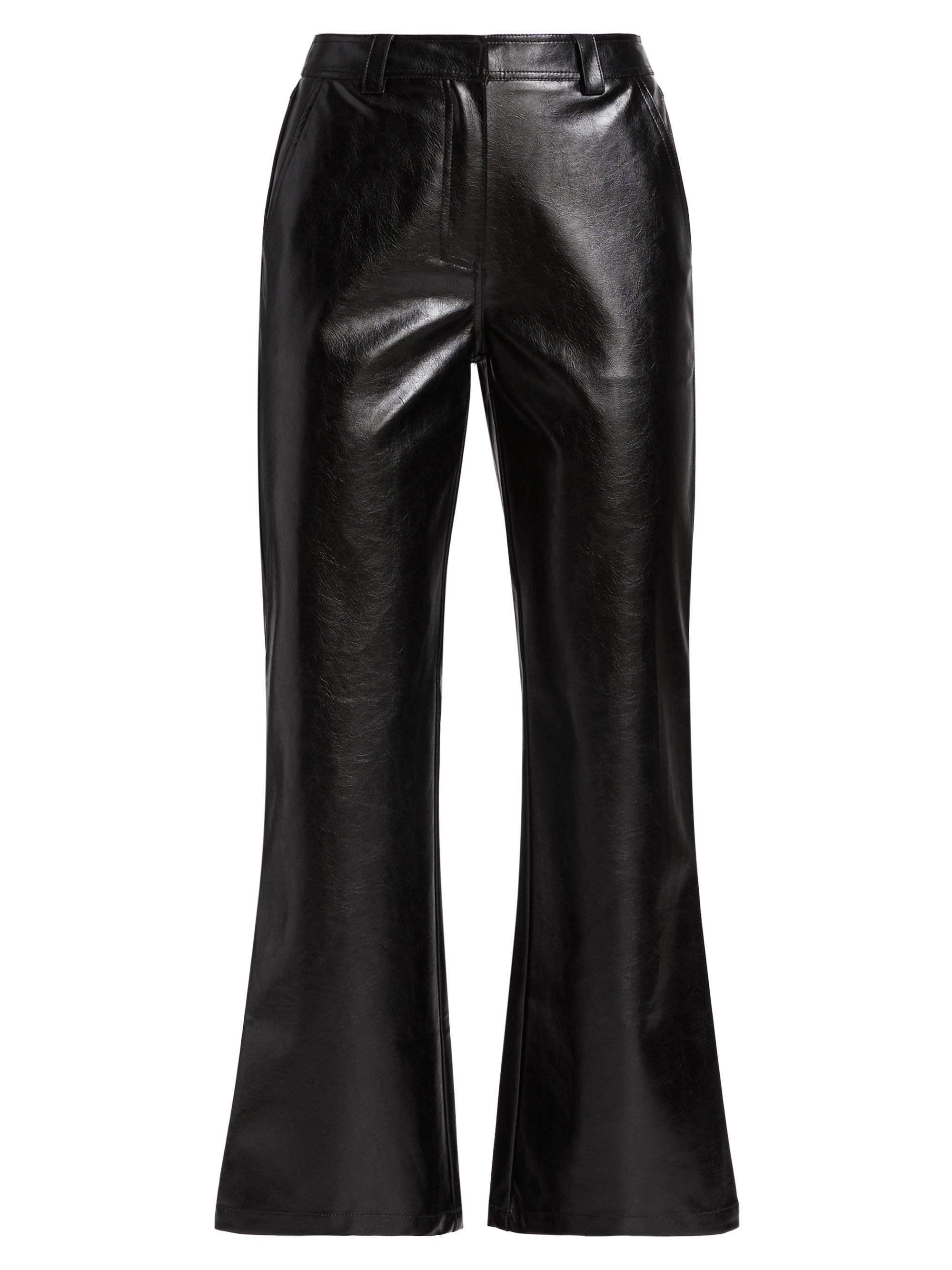 En Saison Women's Melbrooke Faux Leather Trousers - Black