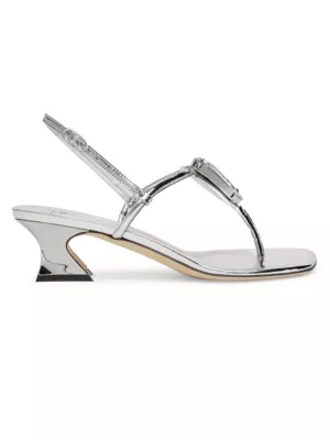 Giuseppe Zanotti x Alexandre Vauthier leather platform sandals - White