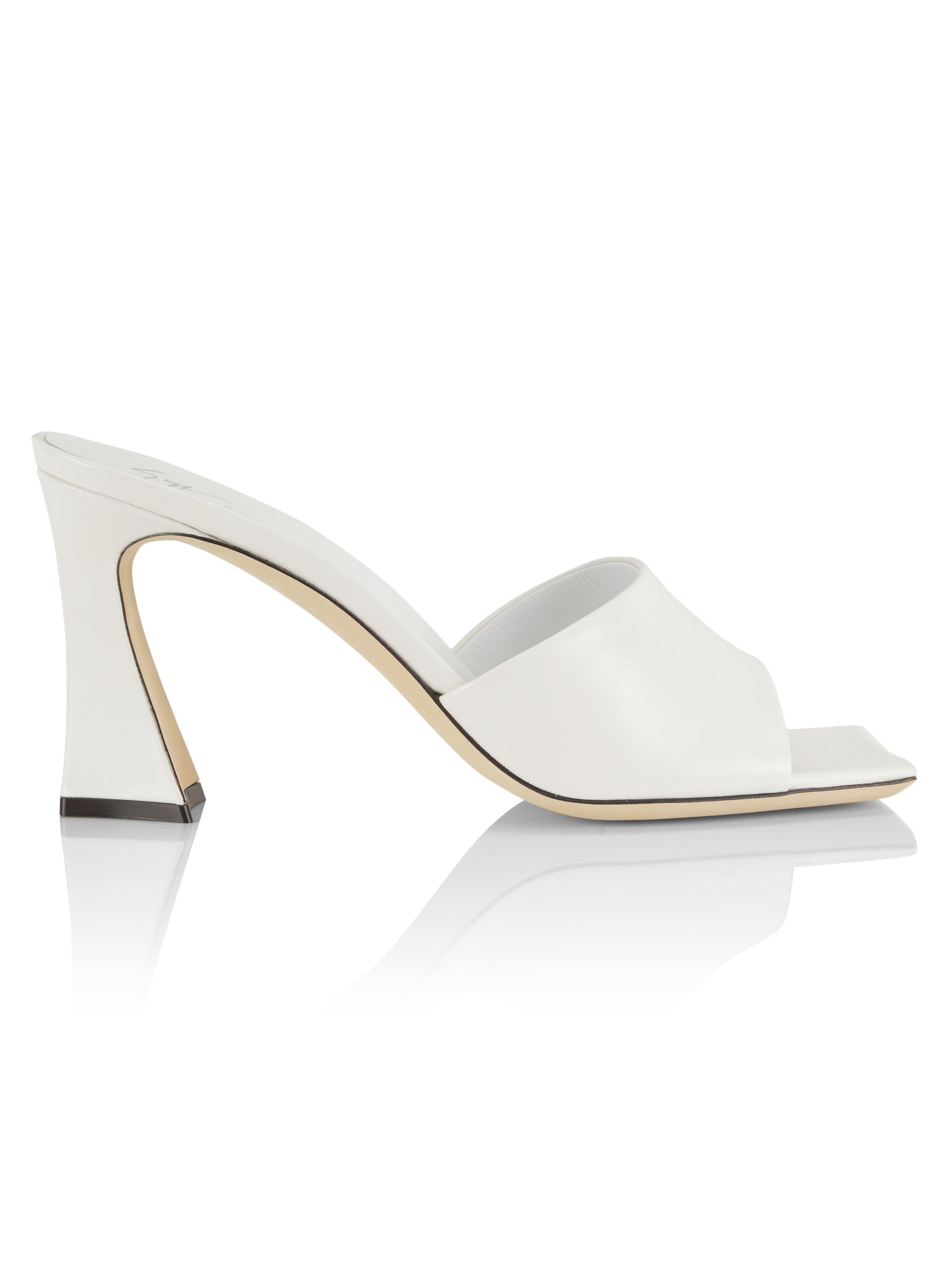 Giuseppe Zanotti Women's 70MM Leather Mules - Bianco
