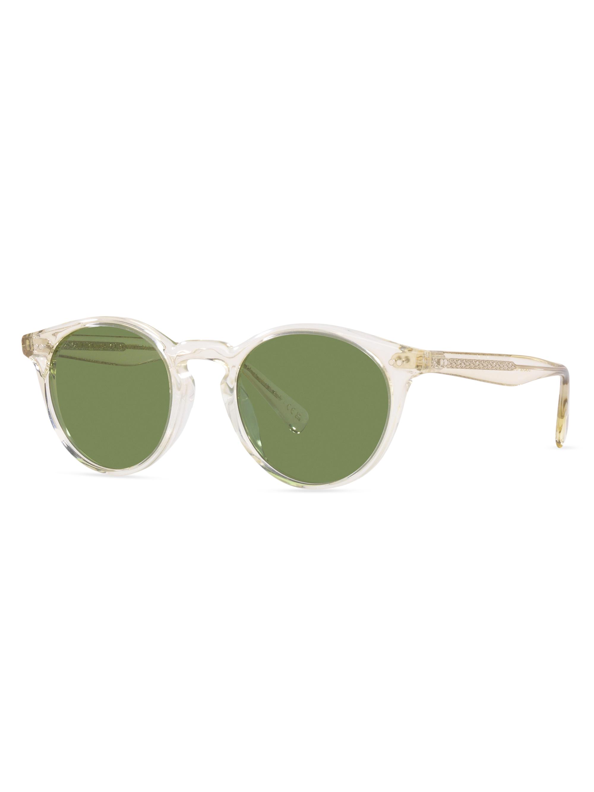 Oliver Peoples Women's Romare 50MM Round Sunglasses - Light Beige