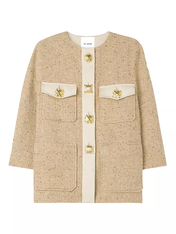 Chanel Ivory Tweed Jacket