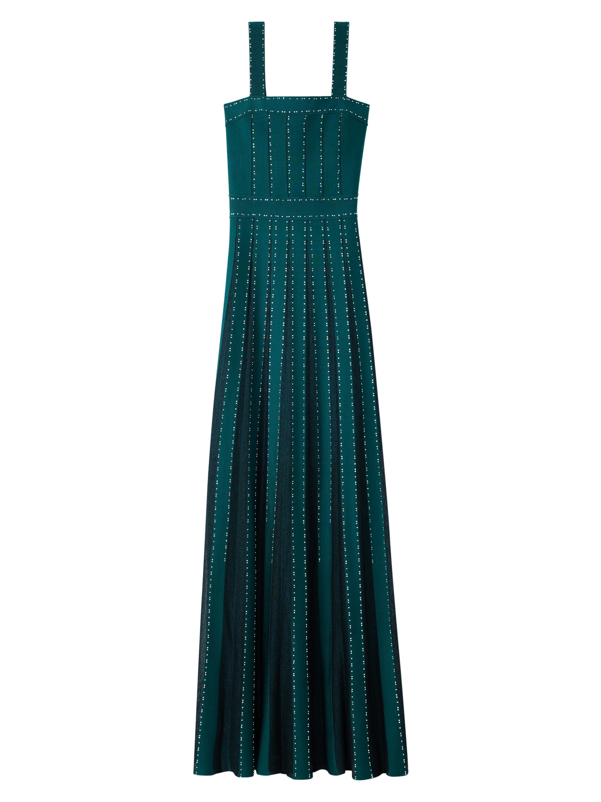 St. John Embellished Stretch Pique Gown | Saks Fifth Avenue