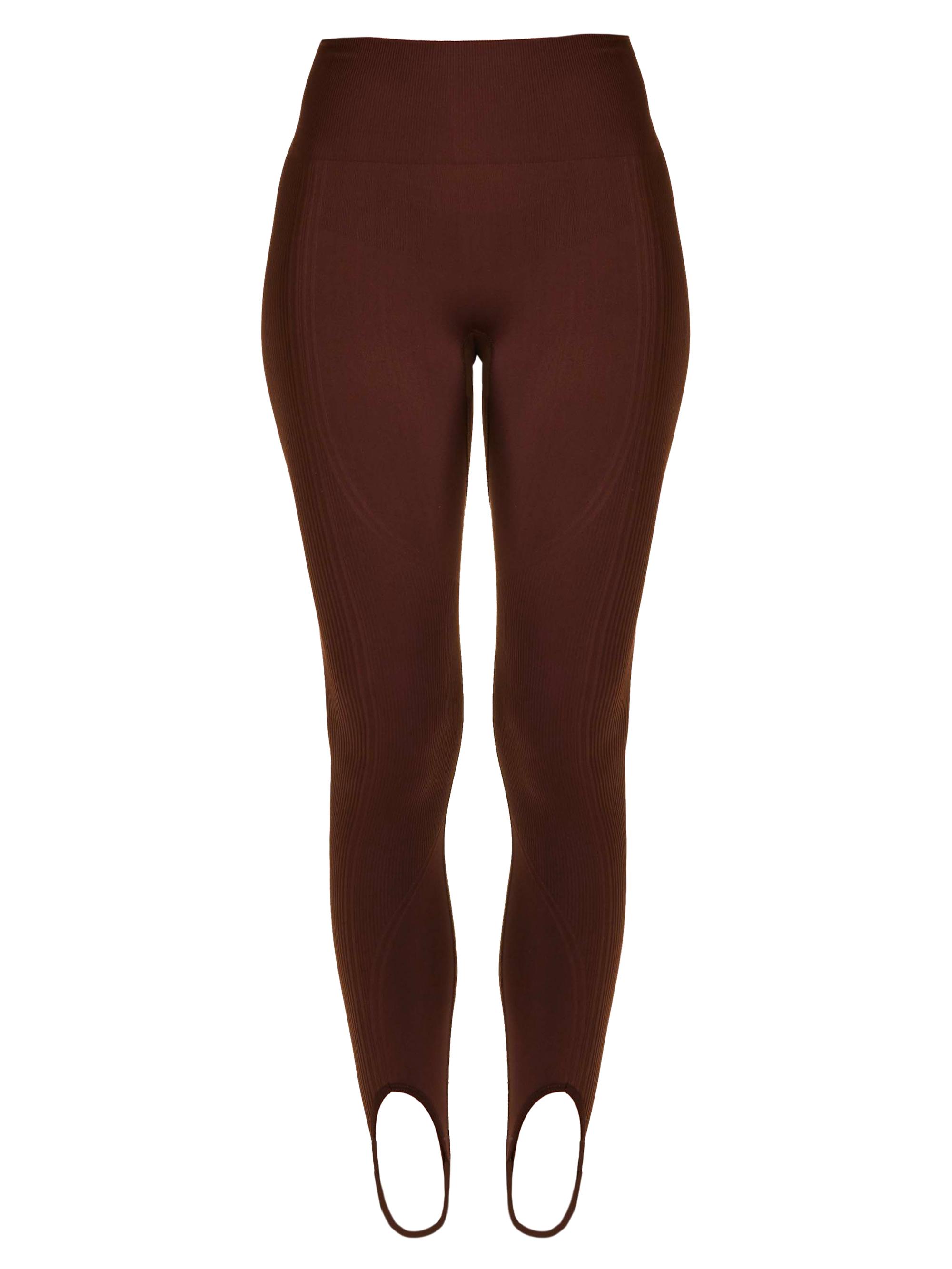 Alala Women's Barre Stirrup Tights - Coffee