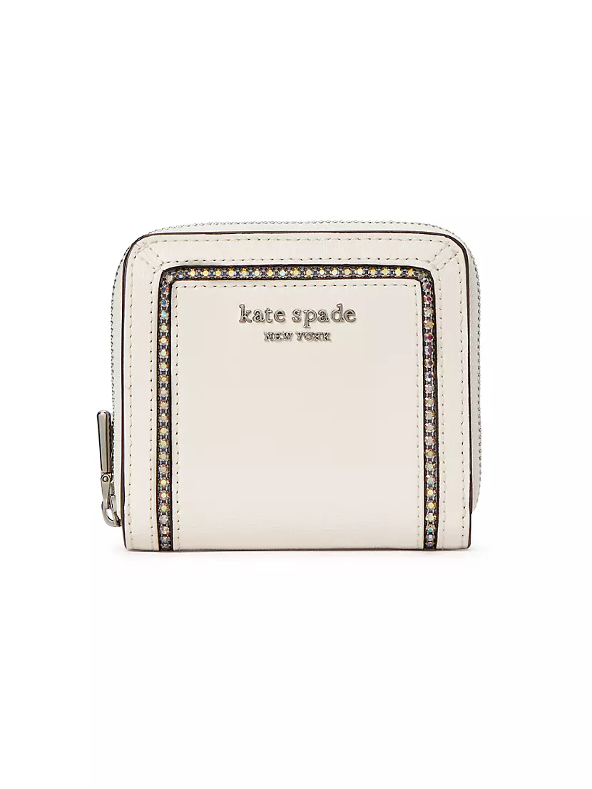 Kate Spade New York Saffiano Leather Crystal Accented Crossbody Bag