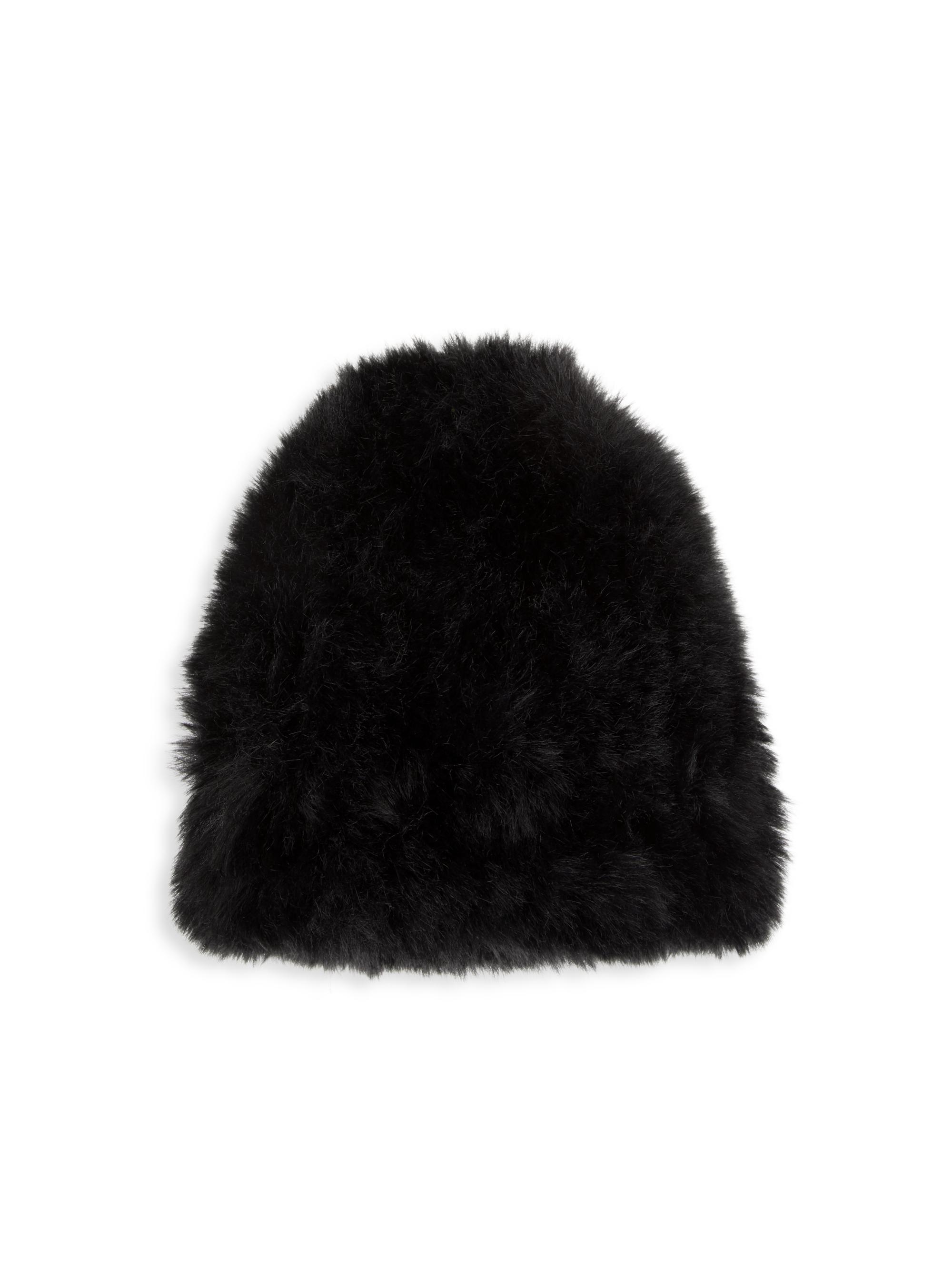 Surell Faux Fur Hat Black Surell Women main image 3