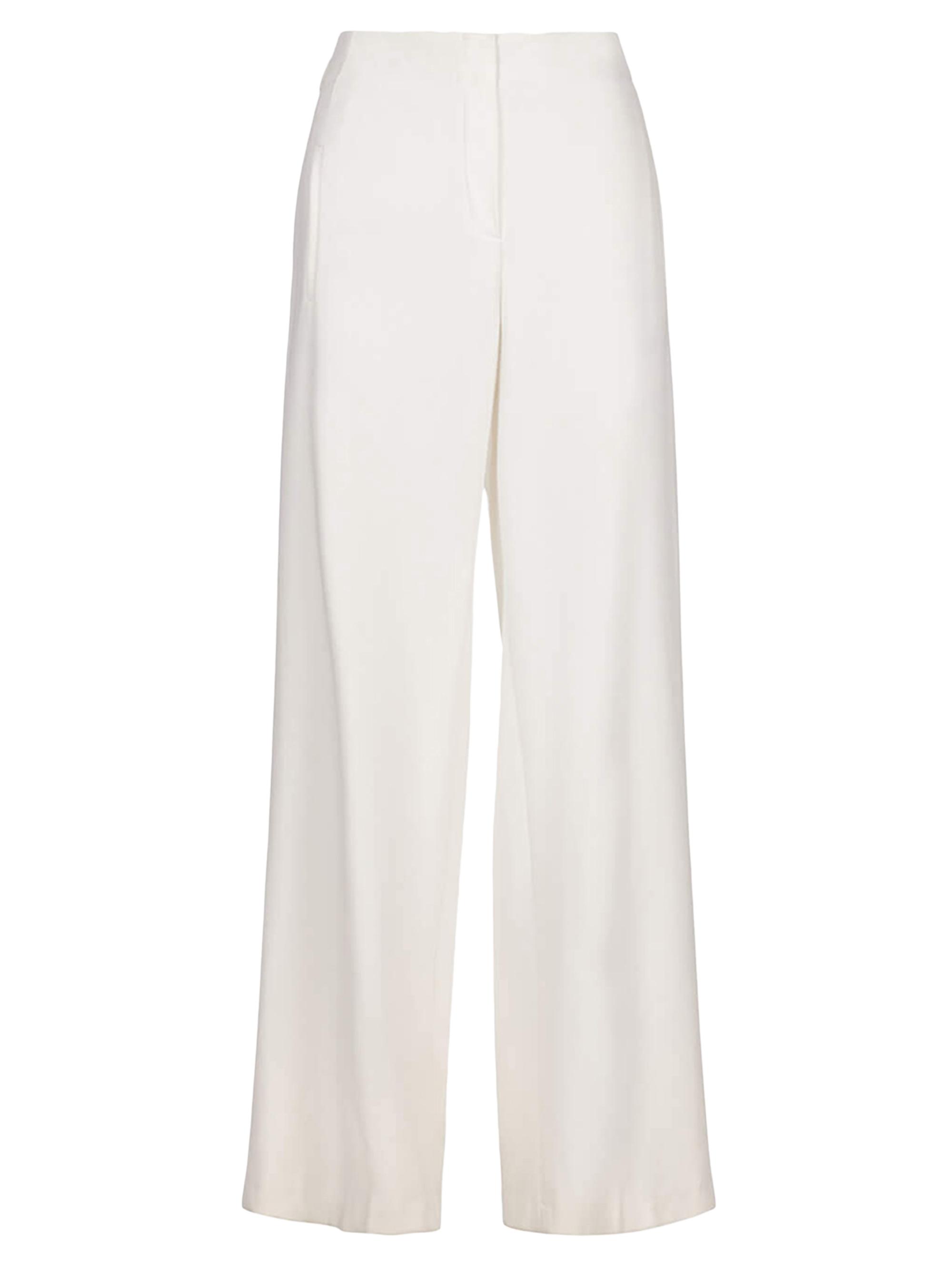 Anne Fontaine Women's Preston Crepe Wide-Leg Pants - White