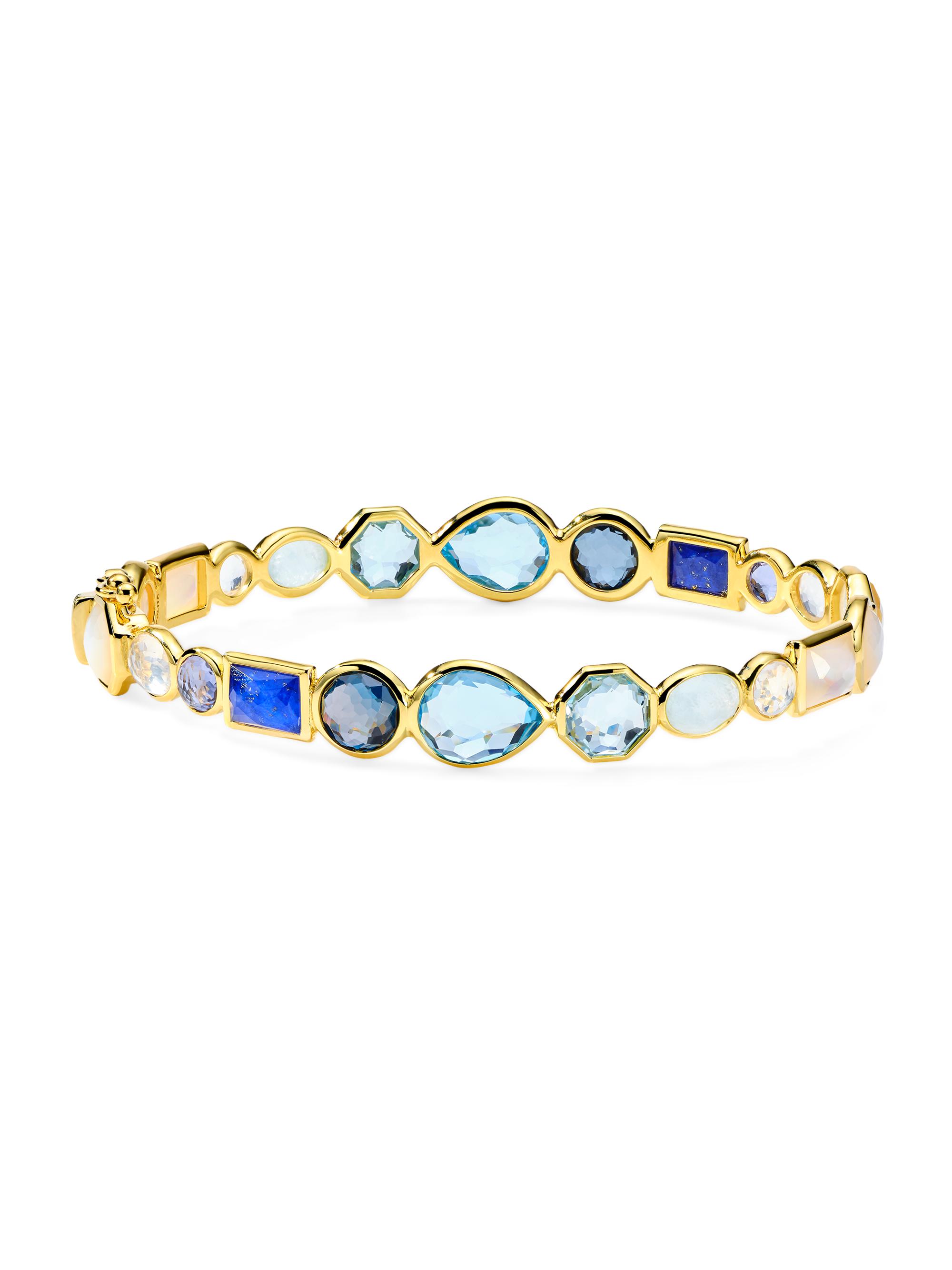 Ippolita Women's Rock Candy 18K Gold & Multi-Stone Alpine Hero Gelato Hinge Bangle - Mare