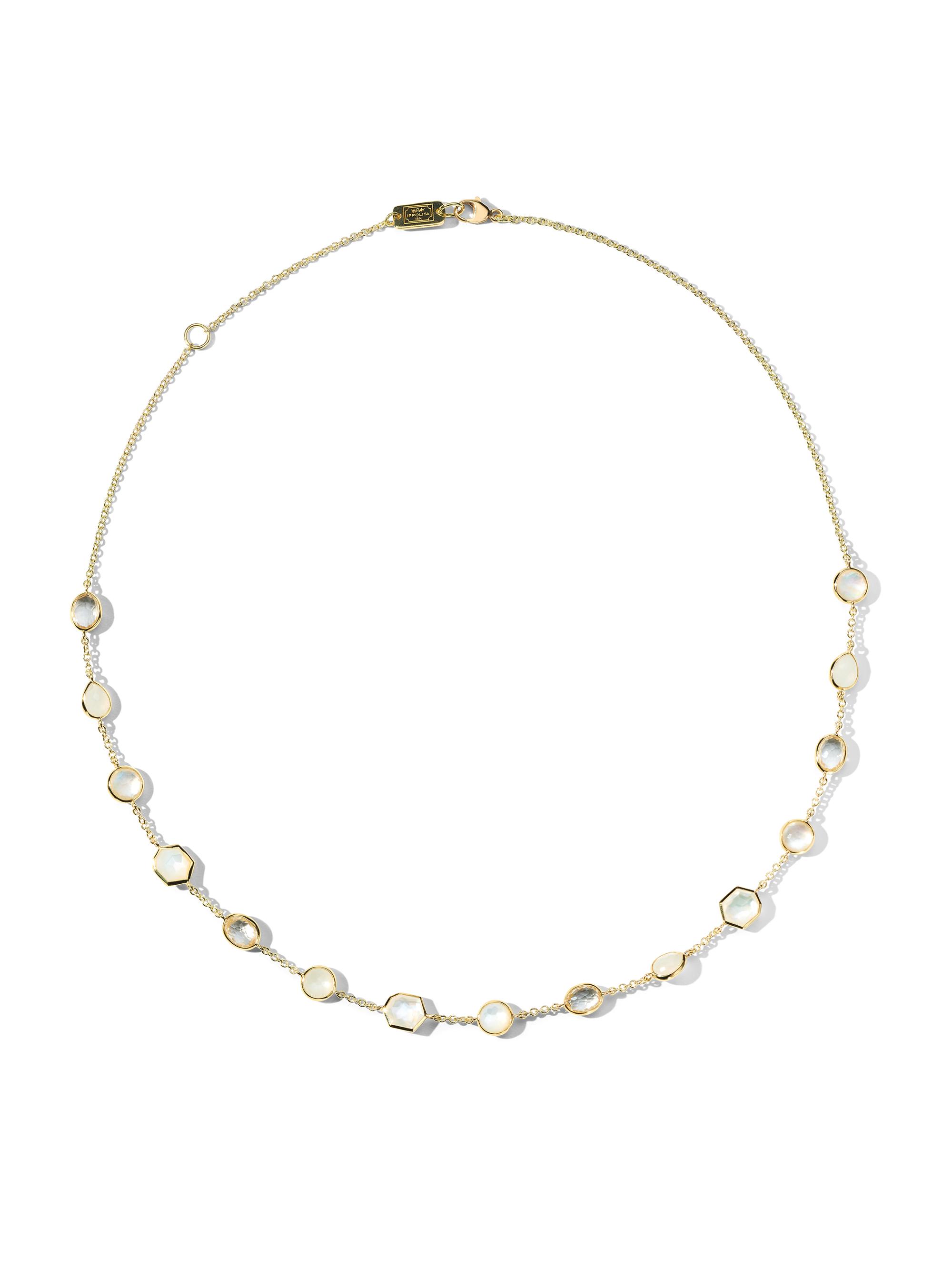 Ippolita Women's Rock Candy 18K Yellow Gold & Multi-Gemstone Station Necklace - Flirt