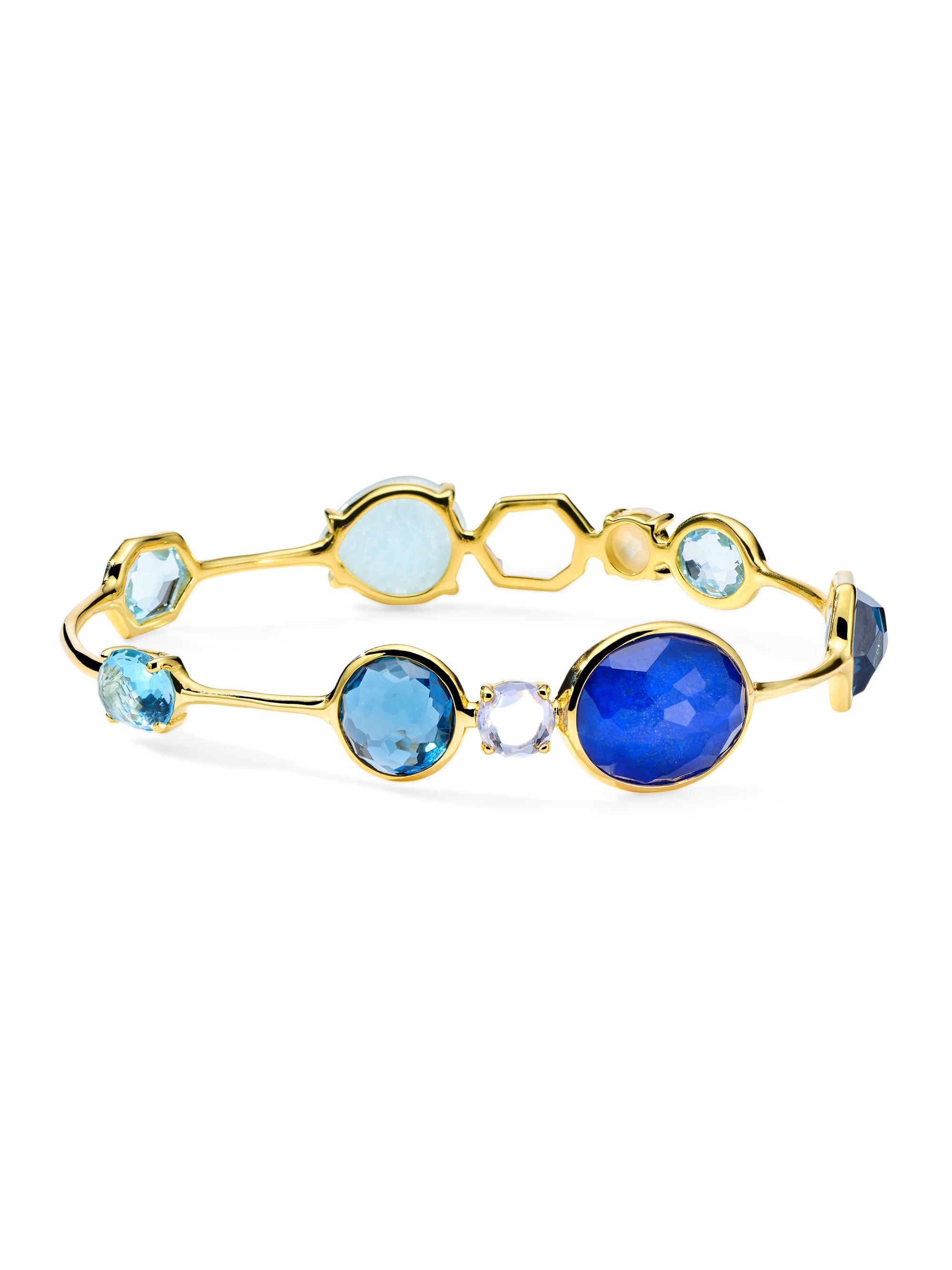 Ippolita Women's Rock Candy 18K Gold & Multi-Stone Open Gelato Kiss Bangle - Mare