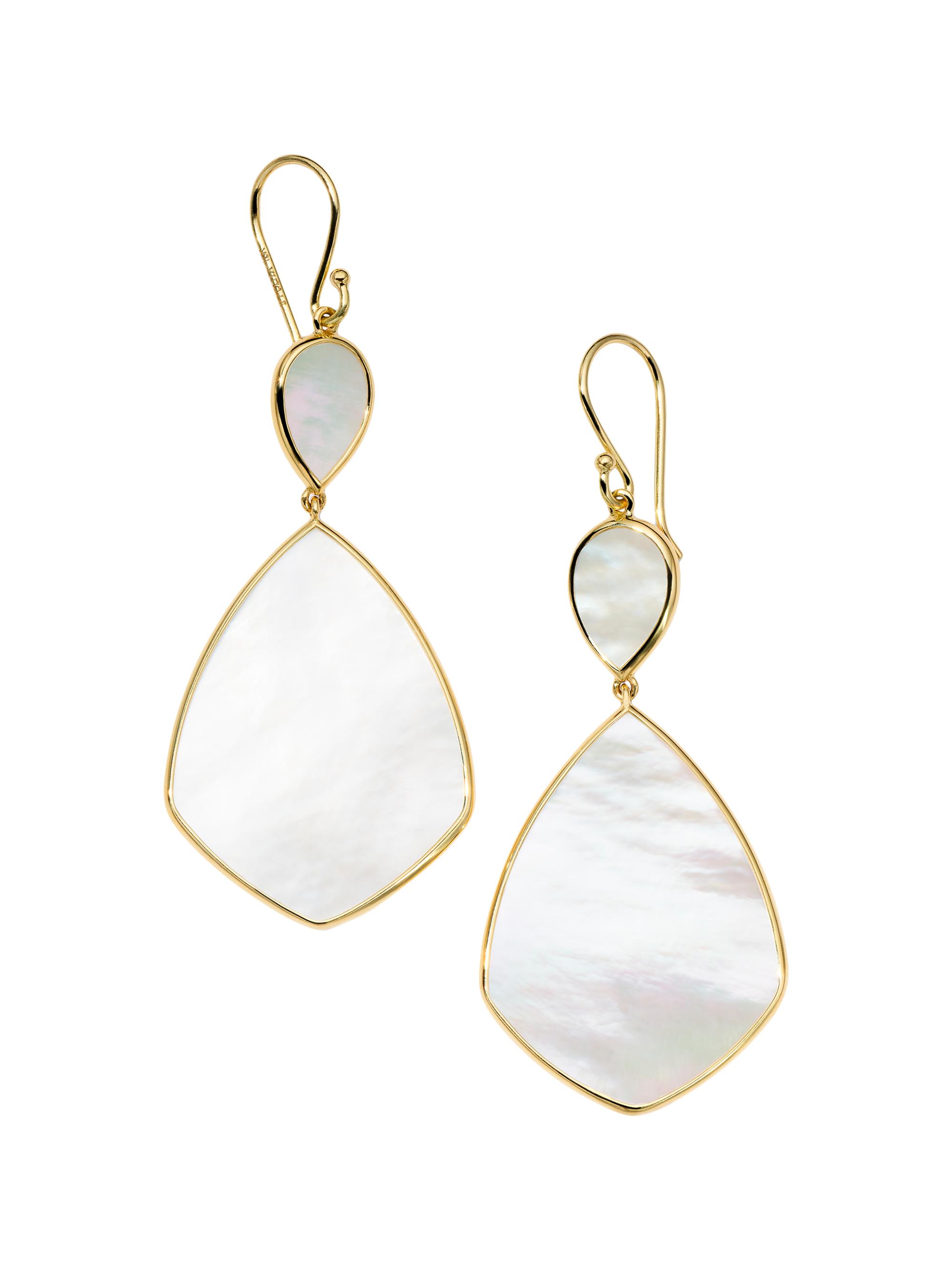 Ippolita Women's Polished Rock Candy 18K Gold & Mother-Of-Pearl  Snowman Earrings - Polished