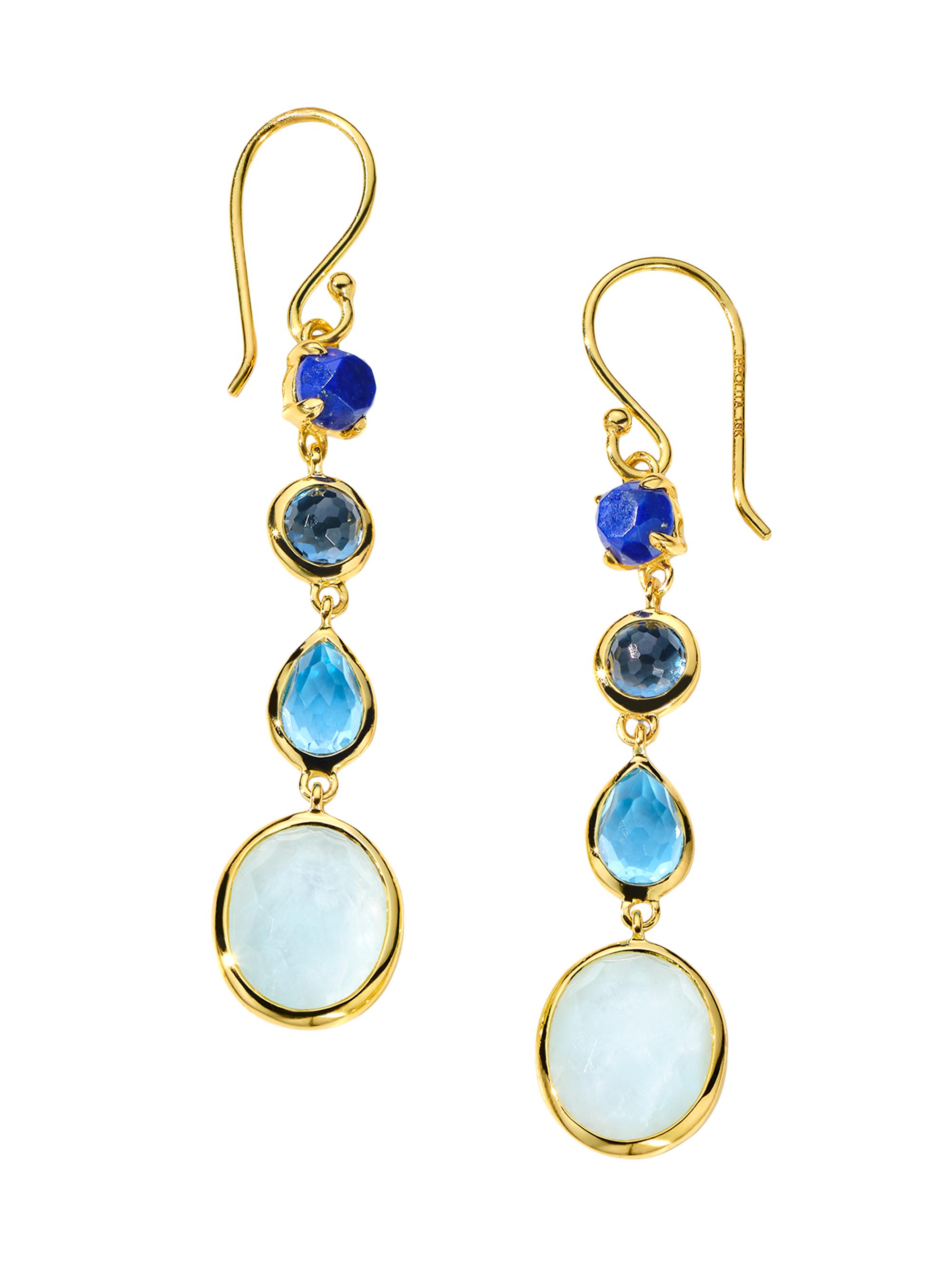 Ippolita Women's Rock Candy 18K Gold & Multi-Stone Alpine Four-Stone Drop Earrings - Mare