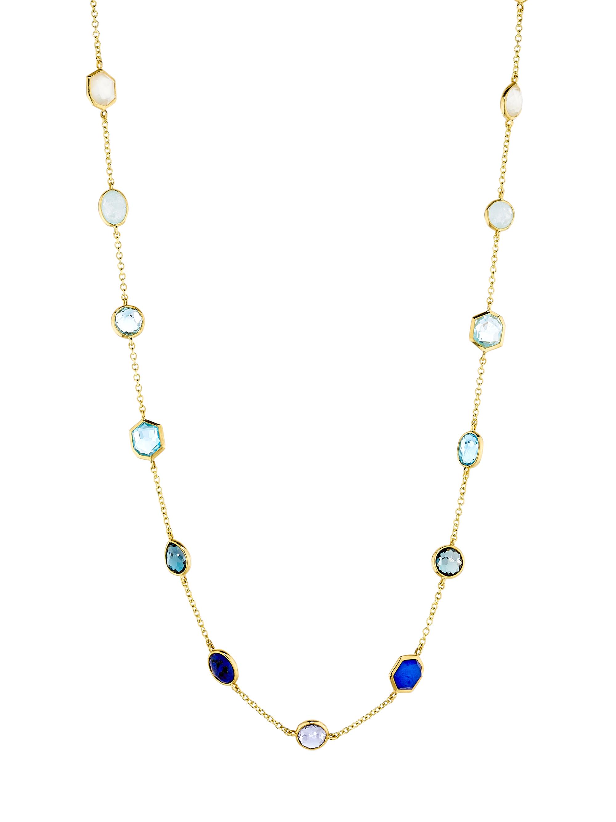 Ippolita Women's Rock Candy 18K Yellow Gold & Multi-Gemstone Station Necklace - Mare