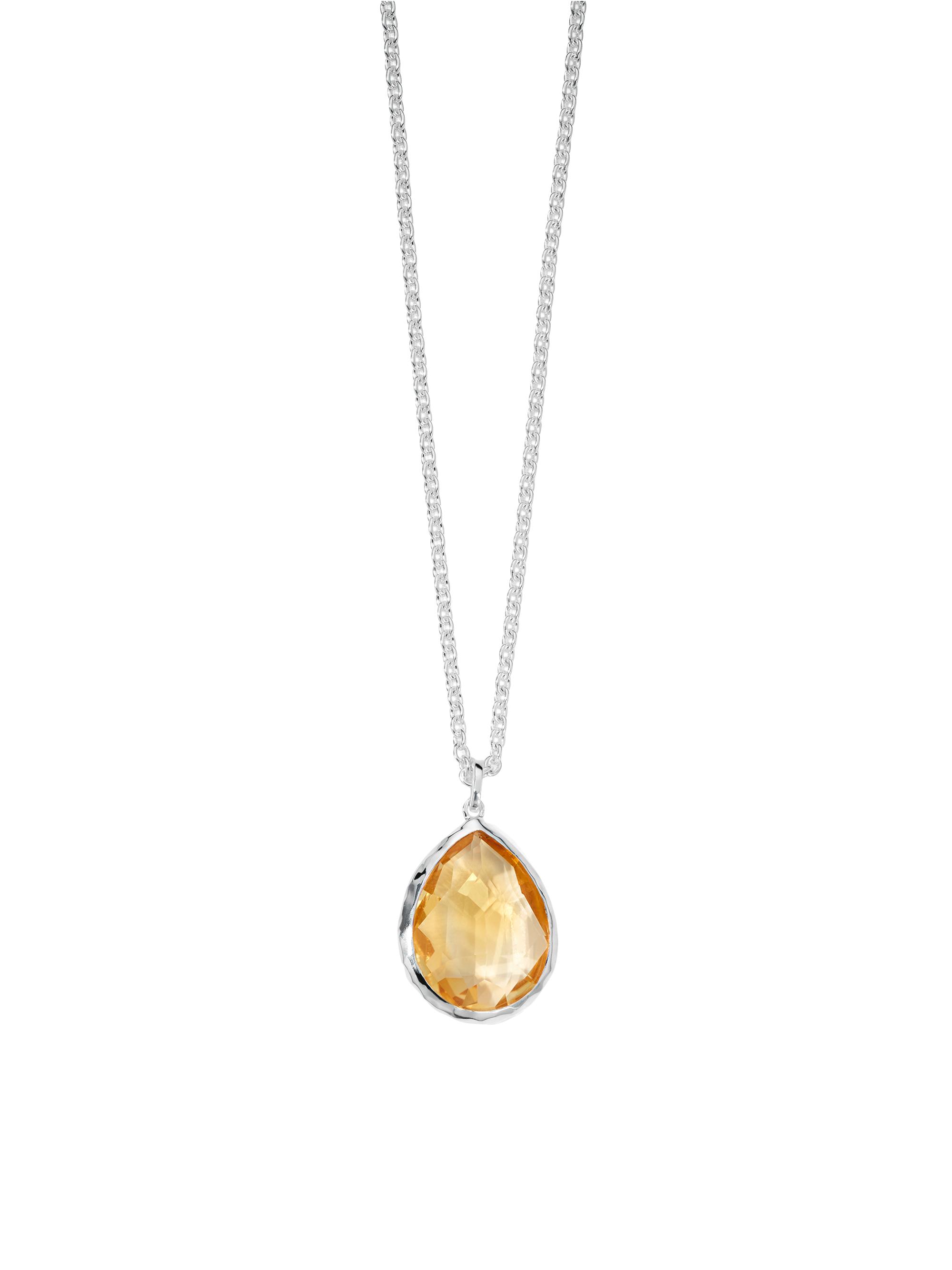 Ippolita Women's Rock Candy Sterling Silver & Orange Citrine Teardrop Pendant Necklace - Sedona