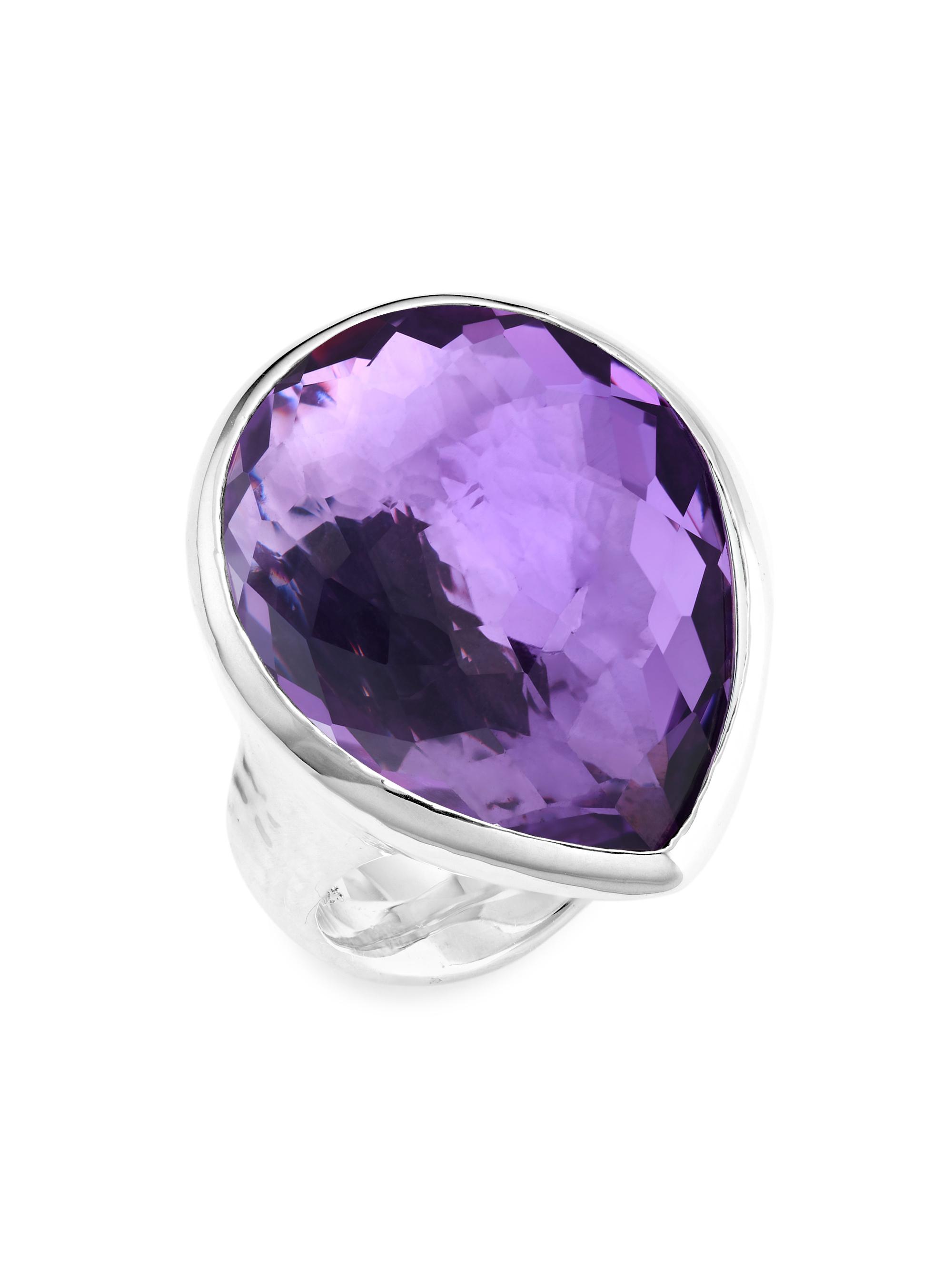 Ippolita Women's Rock Candy Sterling Silver & Gemstone Teardrop Ring - Sedona