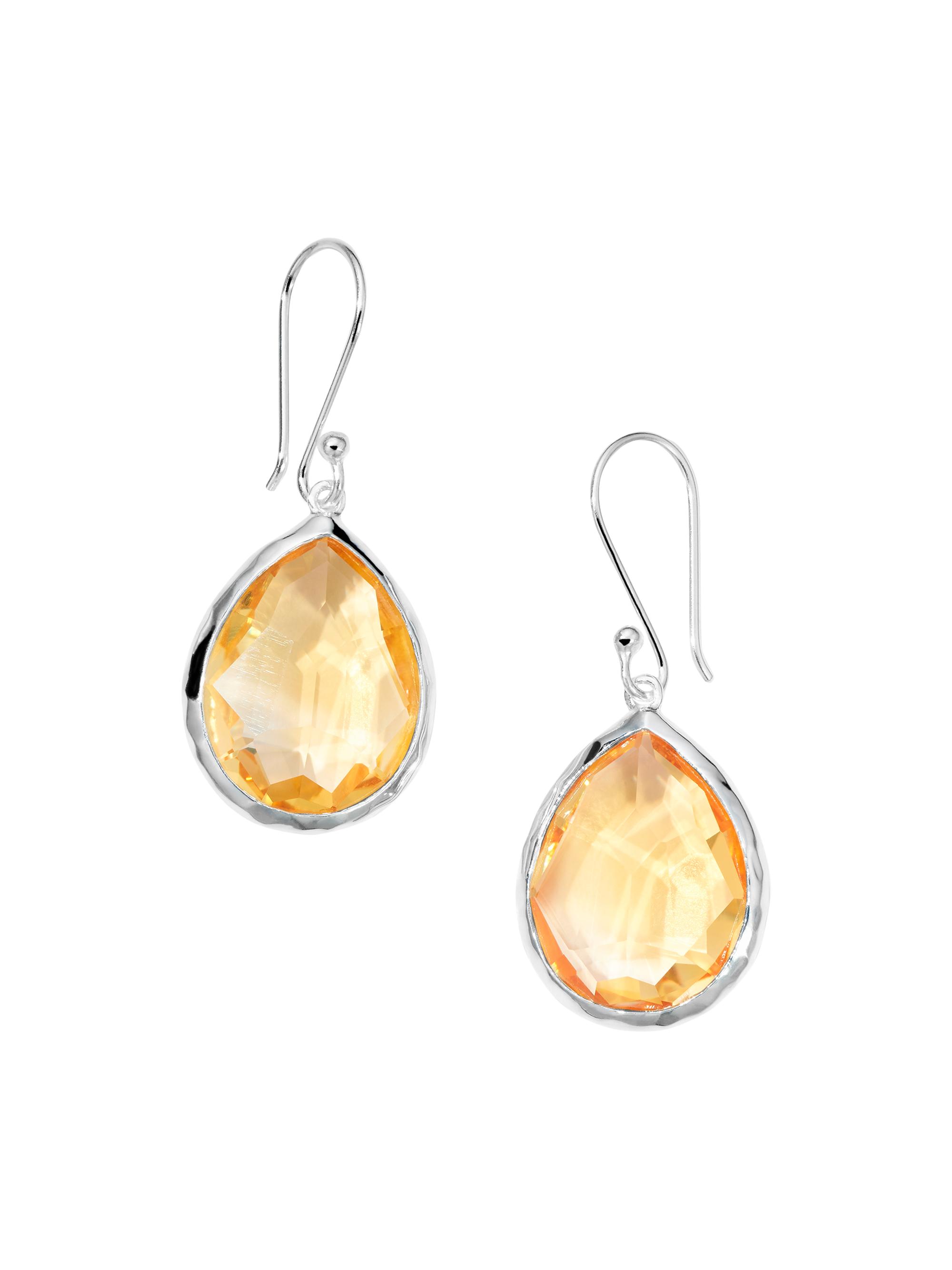 Ippolita Women's Rock Candy Sterling Silver & Citrine Teardrop Earrings - Sedona