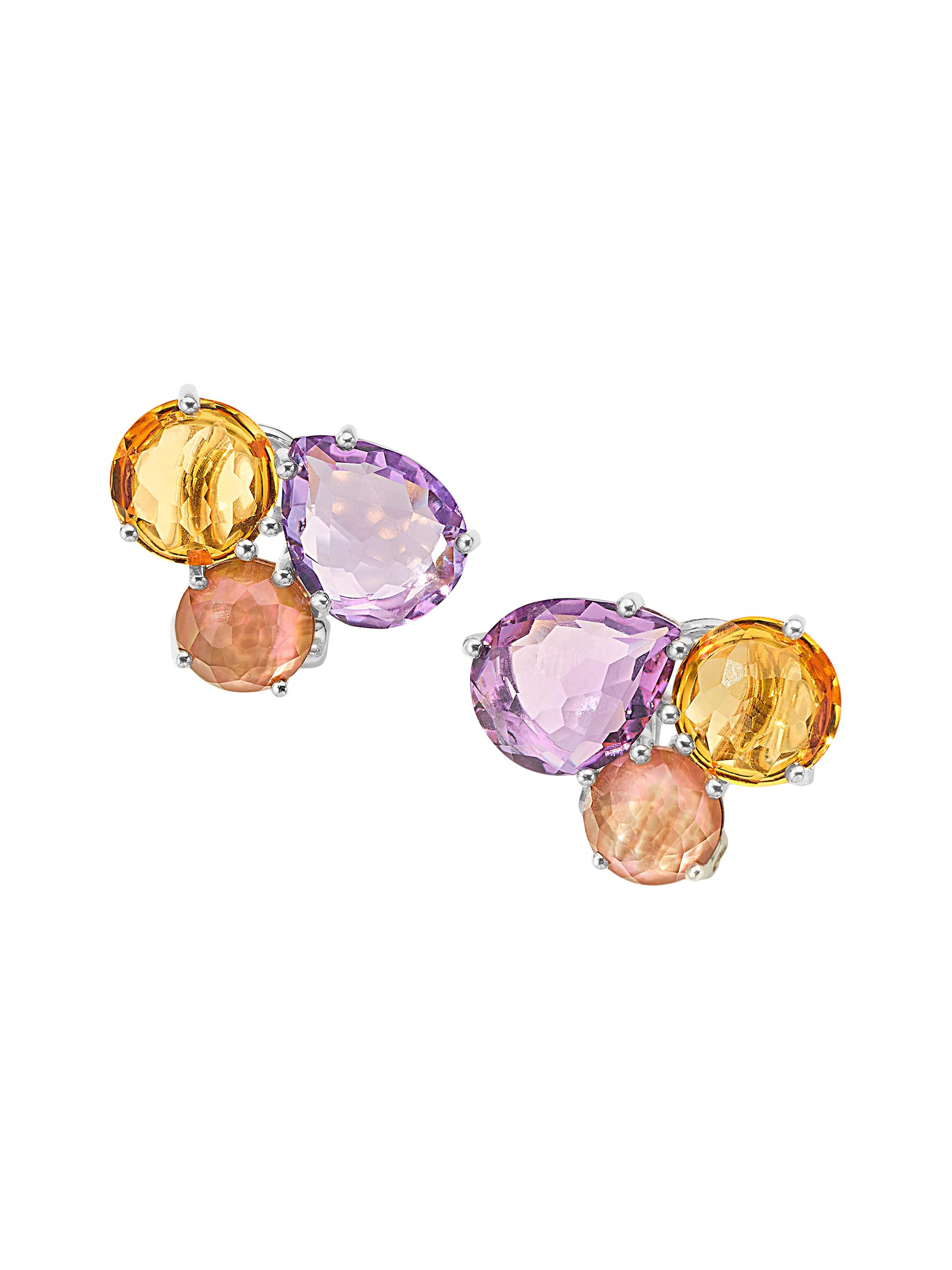 Ippolita Women's Rock Candy Sterling Silver & Multi-Gemstone Cluster Stud Earrings - Sedona