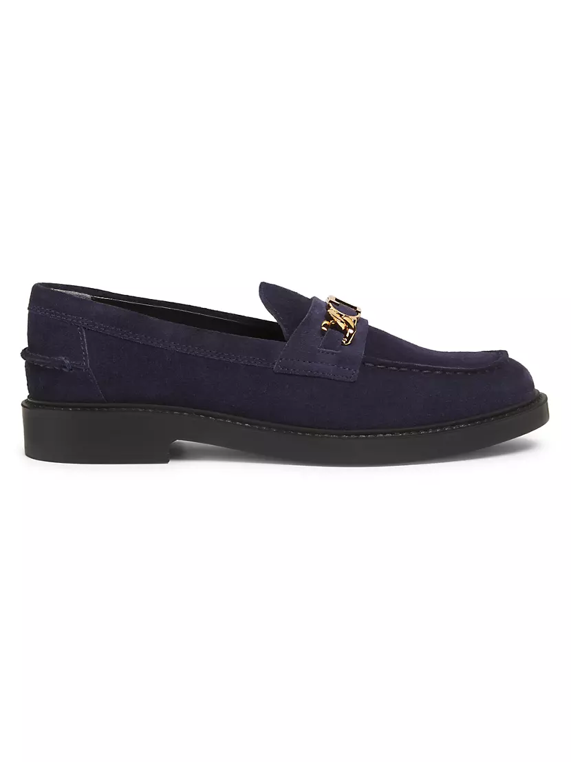 Gomma Basso Chain-Embellished Suede Loafers