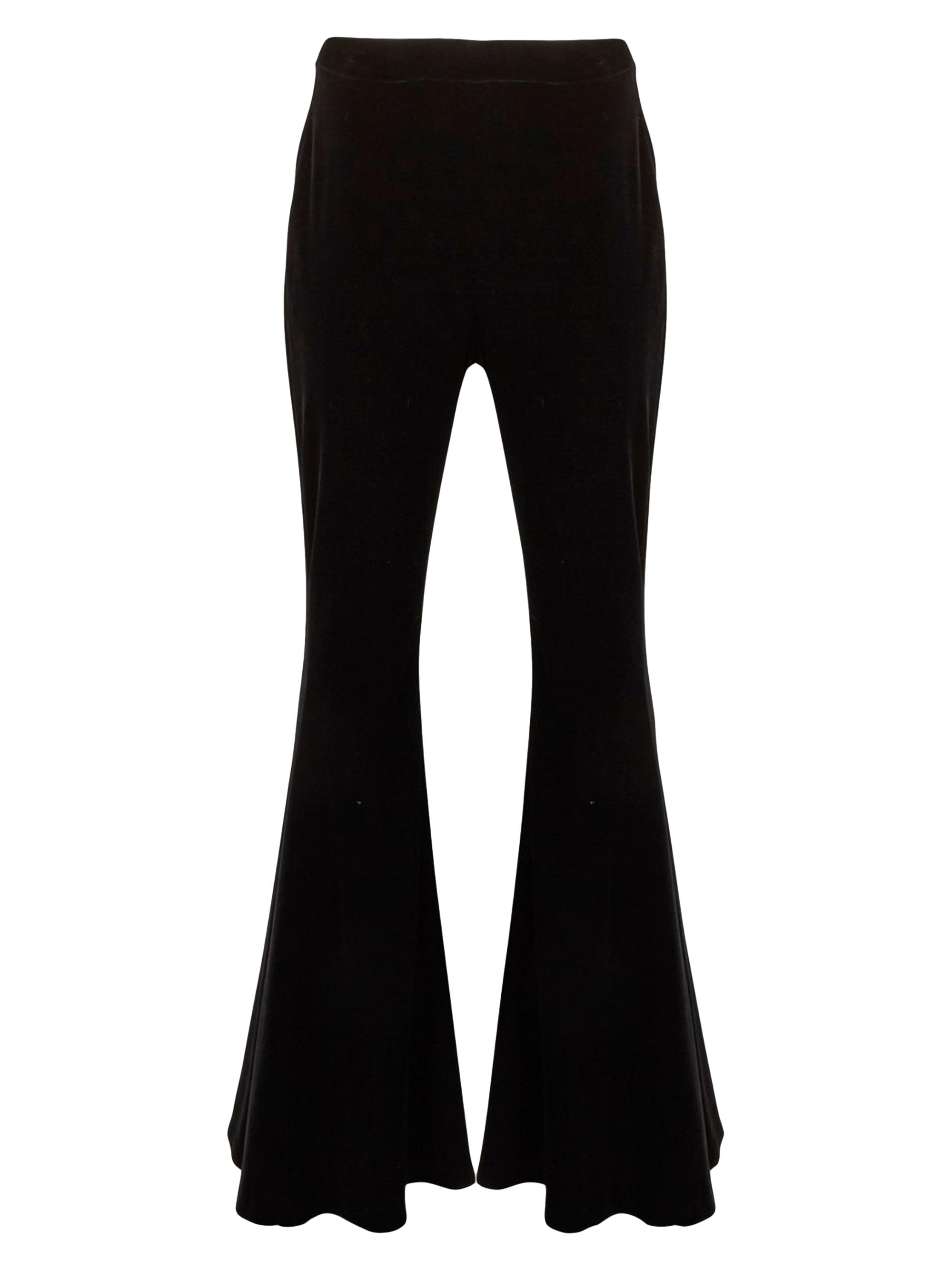 Anne Fontaine Women's Vic Flared Velvet Pants - Black