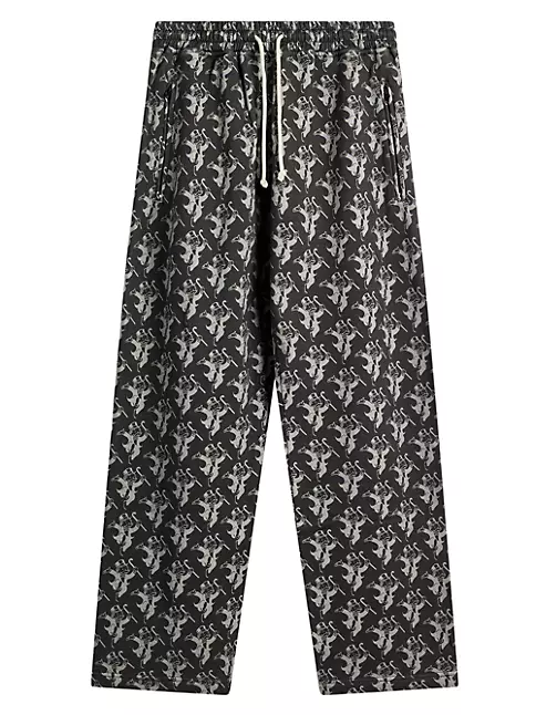 Louis Vuitton Mens Staples Edition Textured Monogram Joggers Pants Black Small