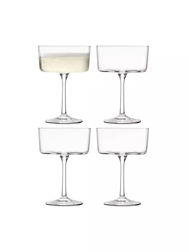 blomus Belo Champagne Glasses, Set of 2, Colored Glass, Coffee