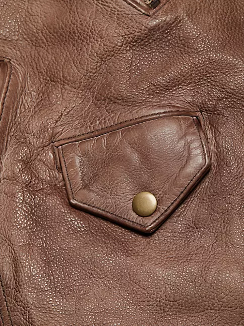 Petite Pebbled Faux Leather Moto Jacket