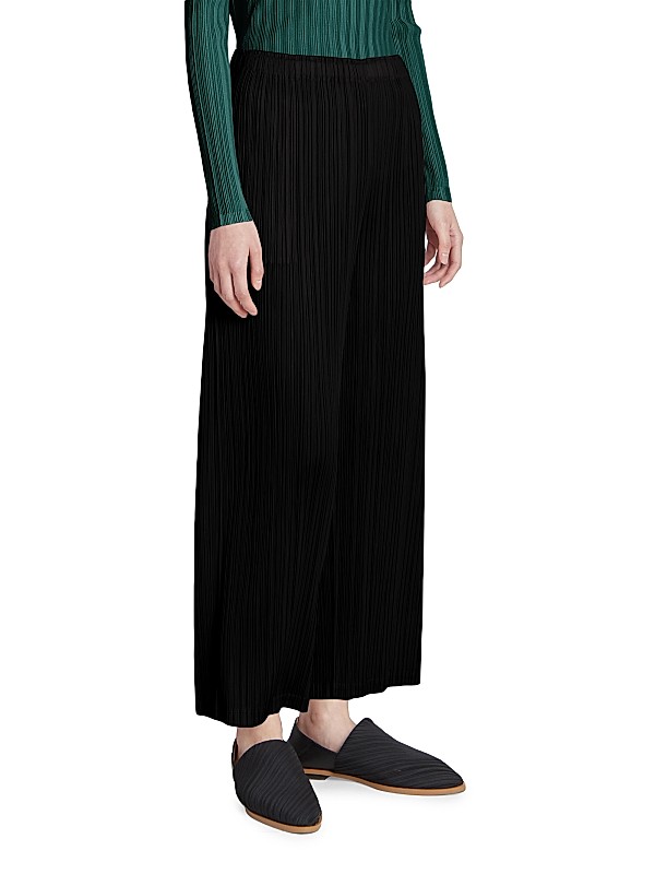 Shop Pleats Please Issey Miyake December Wide-Leg Pants Shop Pleats Please Issey Miyake December Wide-Leg Pants