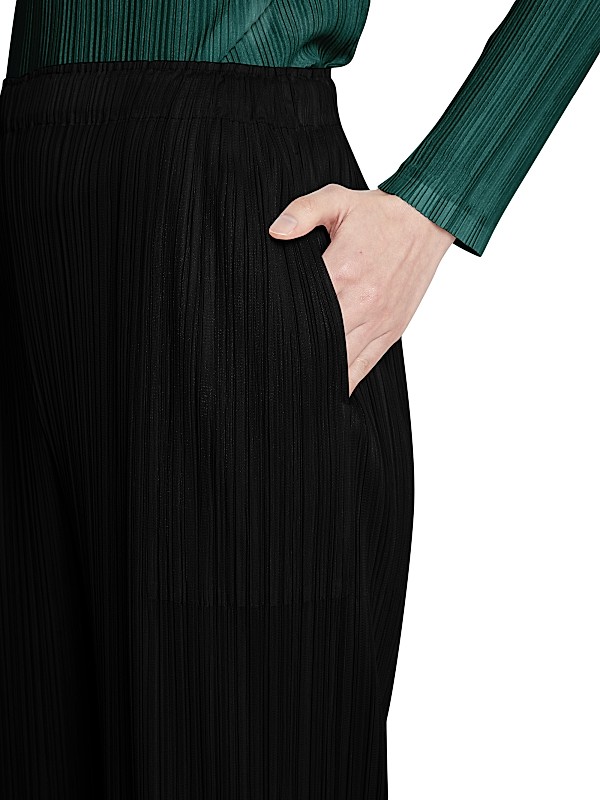 Shop Pleats Please Issey Miyake December Wide-Leg Pants Shop Pleats Please Issey Miyake December Wide-Leg Pants