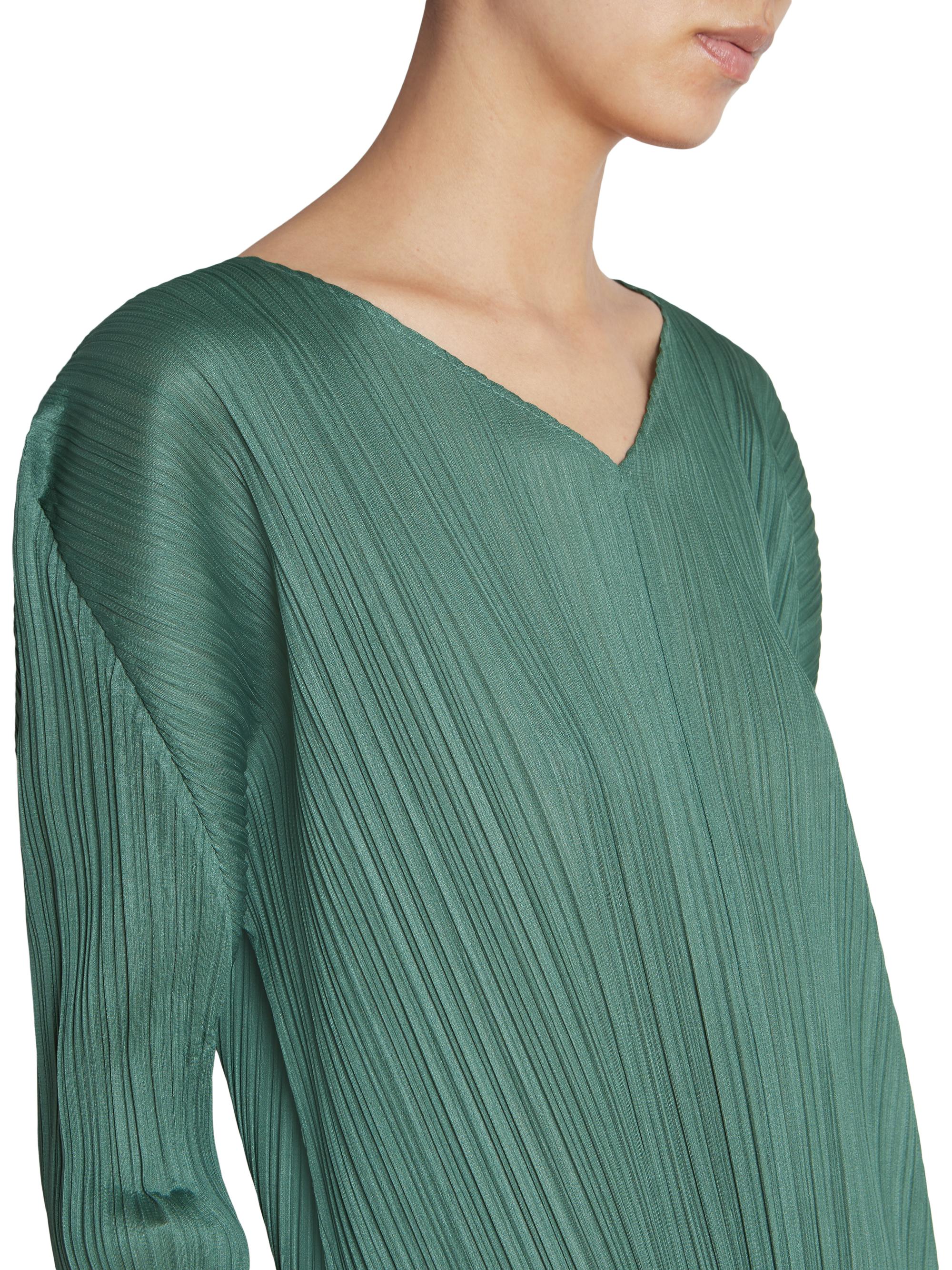 Pleats Please Issey Miyake December Long-Sleeve Midi-Dress | Saks