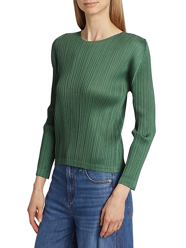 Shop Pleats Please Issey Miyake December Pleated Top | Saks Shop Pleats Please Issey Miyake December Pleated Top | Saks