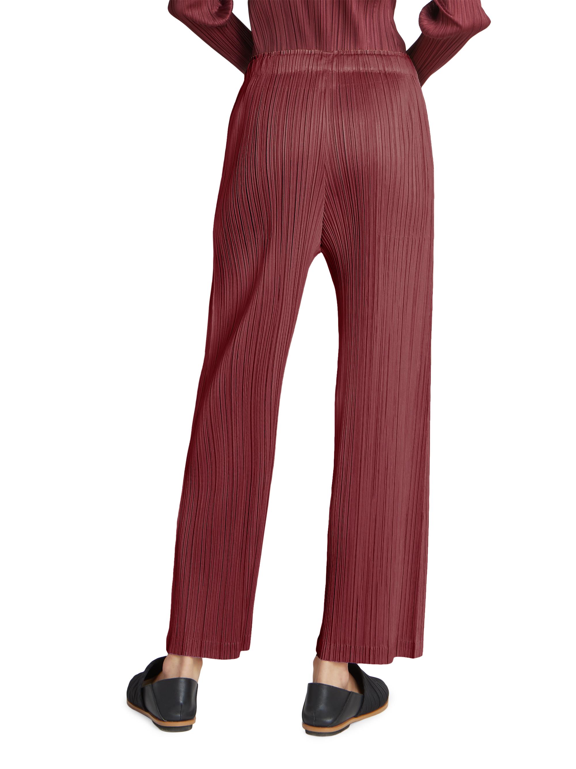 PLEATS PLEASE バーガンディパンツ サイズ3 PLEATS PLEASE バーガンディパンツ サイズ3 Pleats Please Issey
