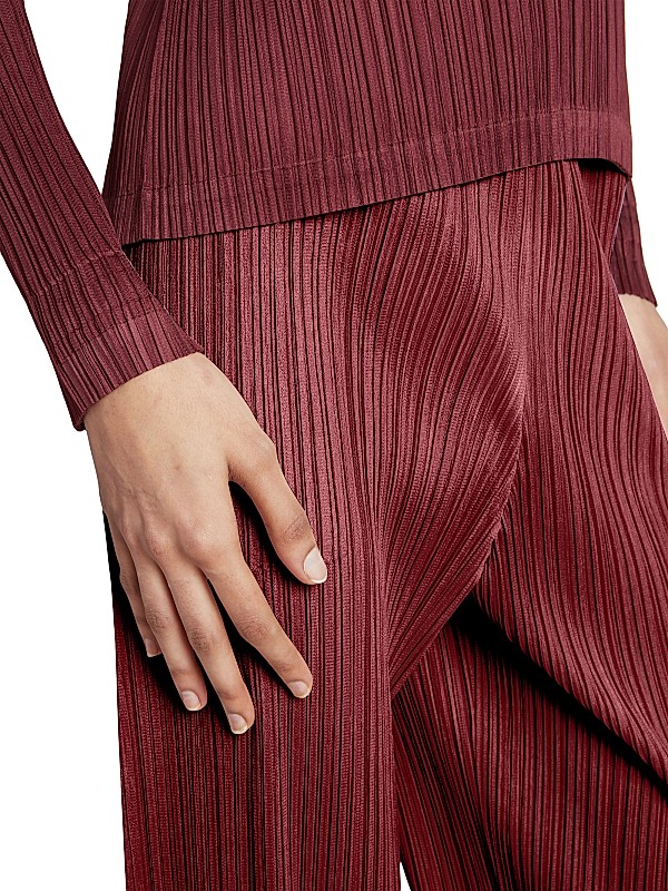 Shop Pleats Please Issey Miyake October Wide-Leg Pants Shop Pleats Please Issey Miyake October Wide-Leg Pants