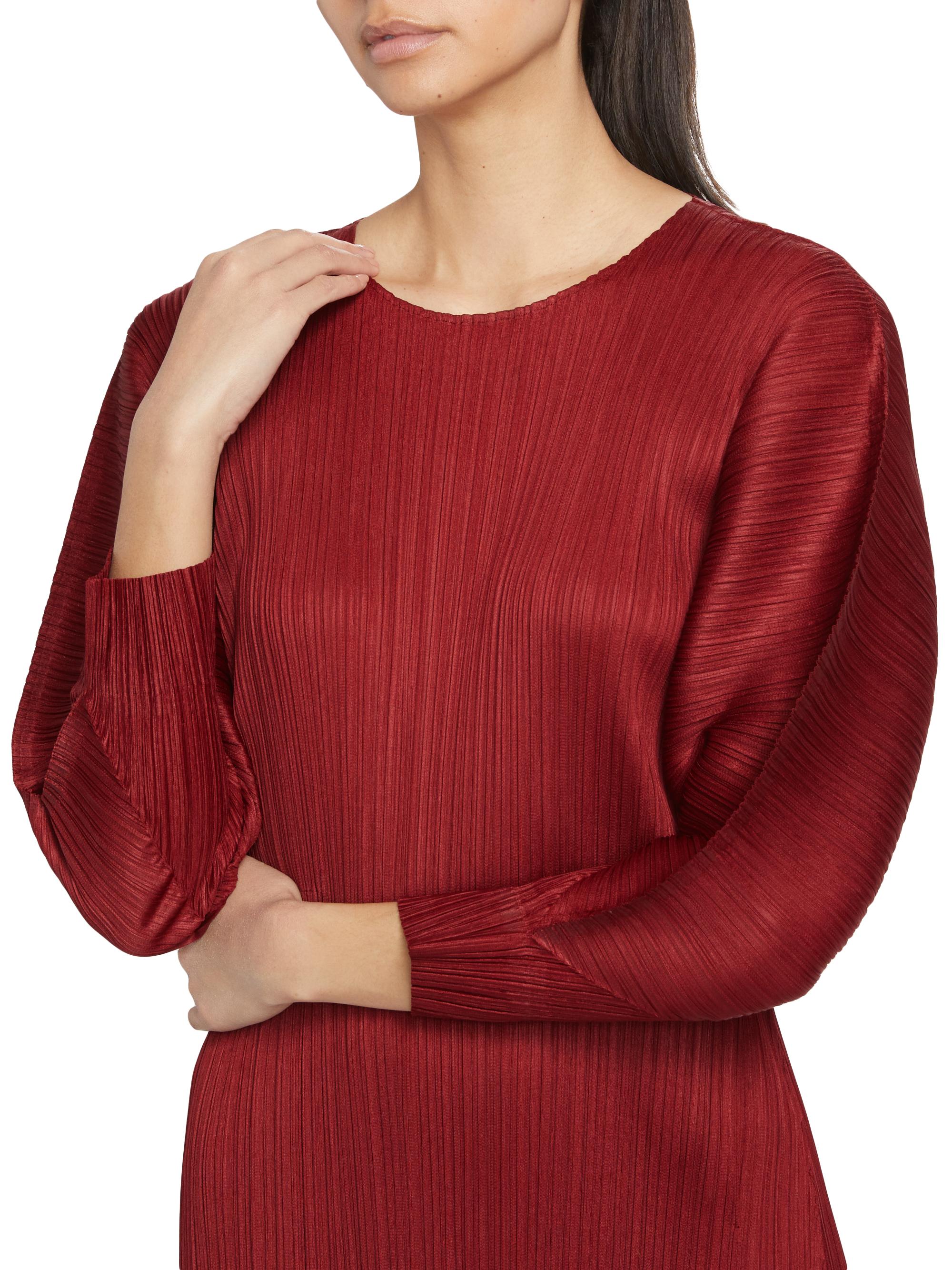 Pleats Please Issey Miyake November Pleated Sheath Midi Dress