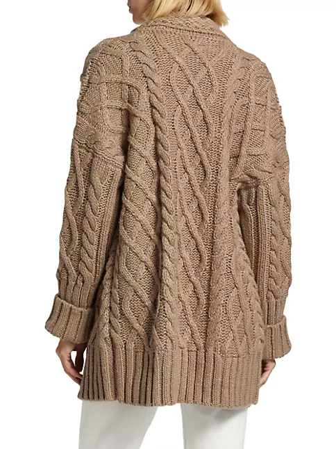 Shop Splendid Josephine Wool-Blend Cable-Knit Cardigan | Saks
