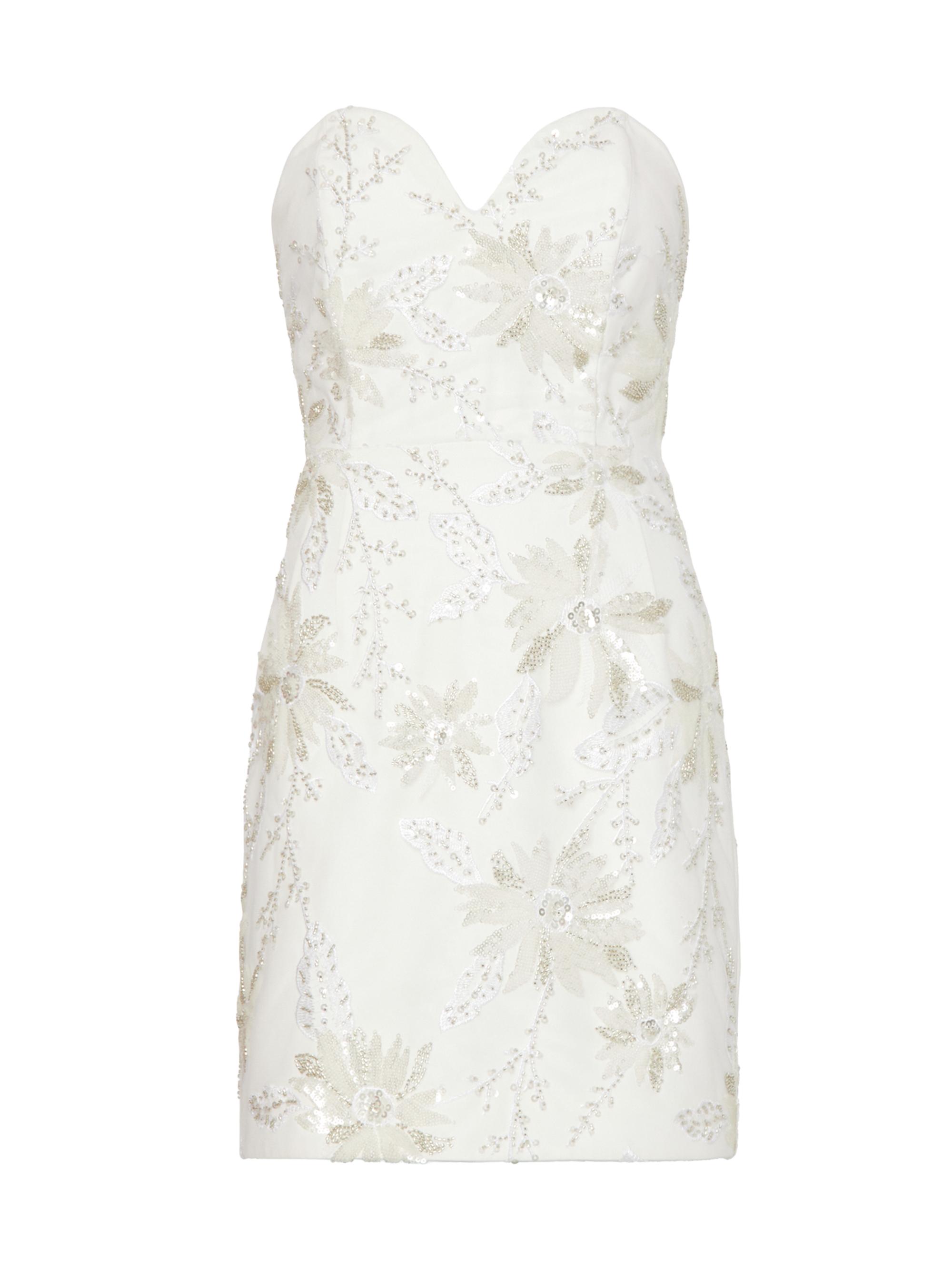 Milly Women's Ronni Cady Embroidered Sheath Dress - White