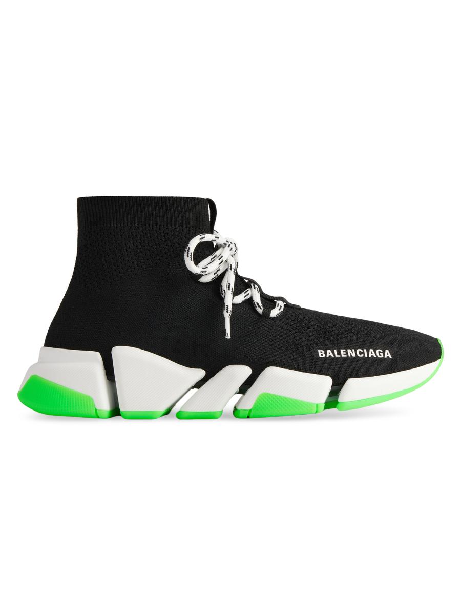 Balenciaga Speed Knit Lace-Up Trainer Sneakers | Neiman Marcus