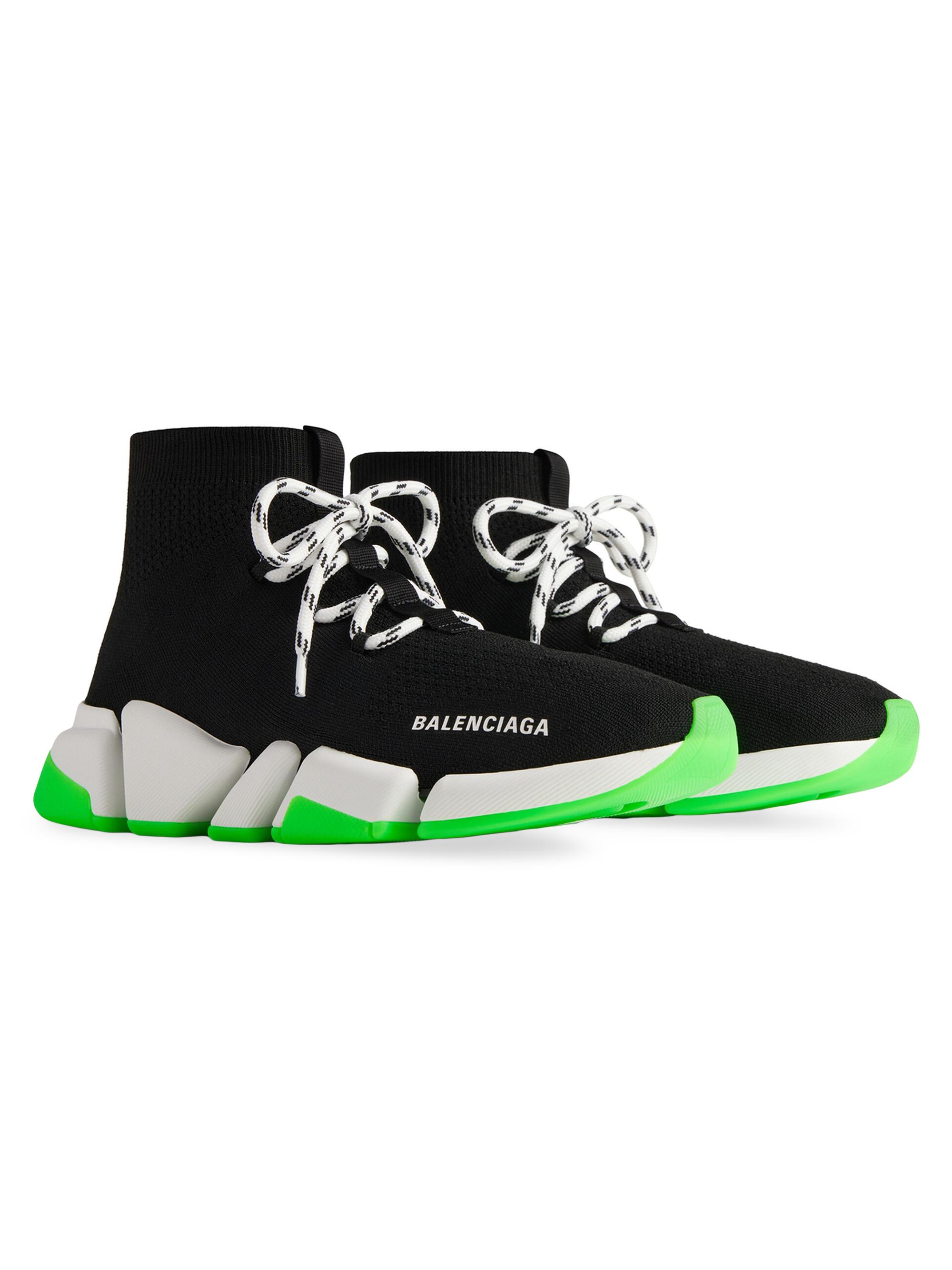トップス BALENCIAGA sports design knit Balenciaga Speed 2.0 Lace-Up Recycled Knit Sneakers | Saks