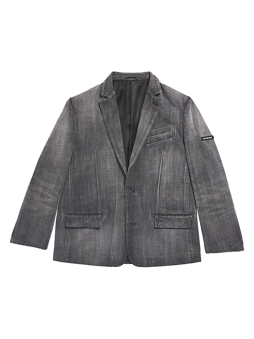Shop Balenciaga Washed Jacket | Saks Fifth Avenue Shop Balenciaga Washed Jacket | Saks Fifth Avenue