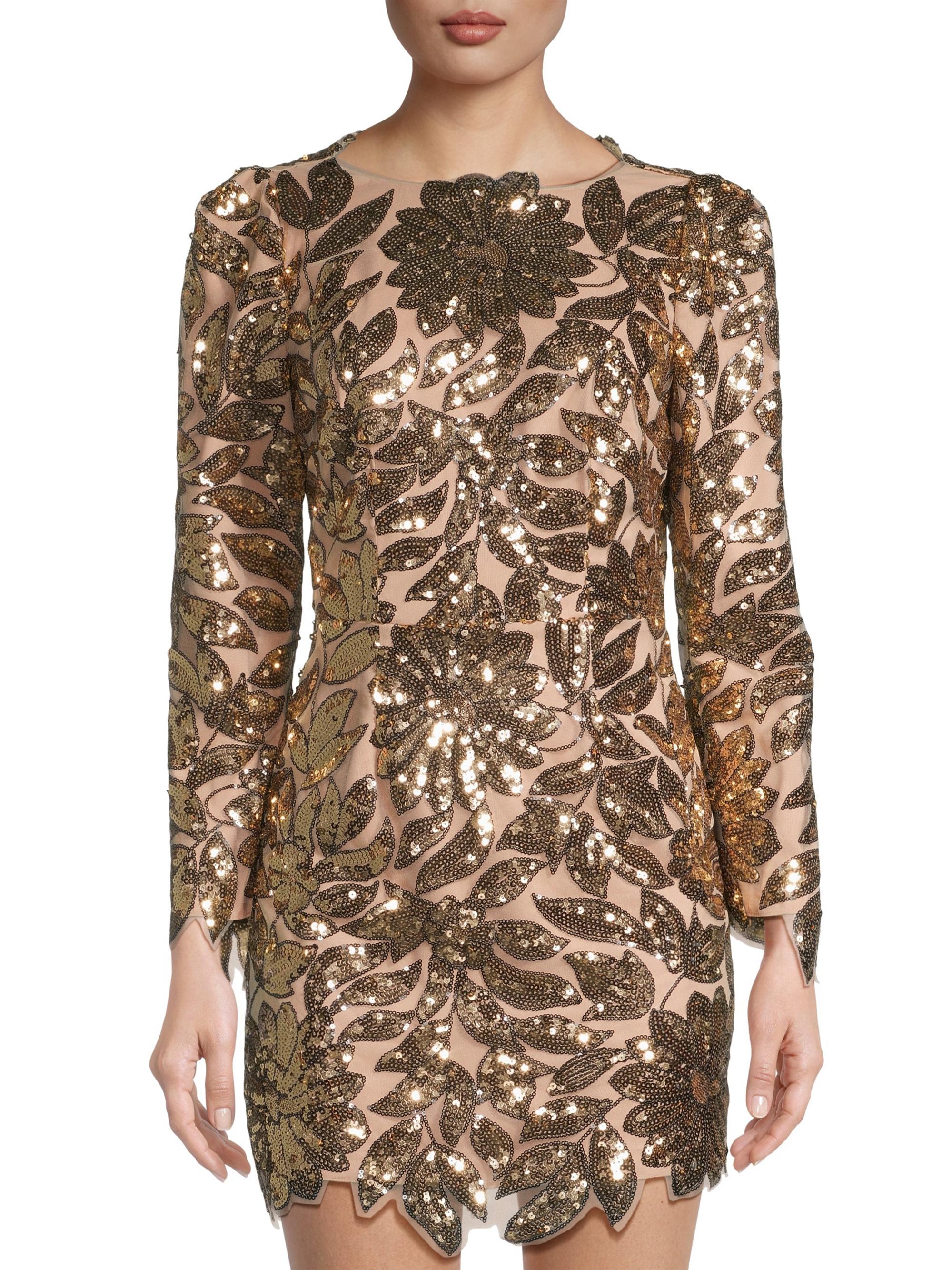 Milly Scottie Sequined Minidress | Saks Fifth Avenue