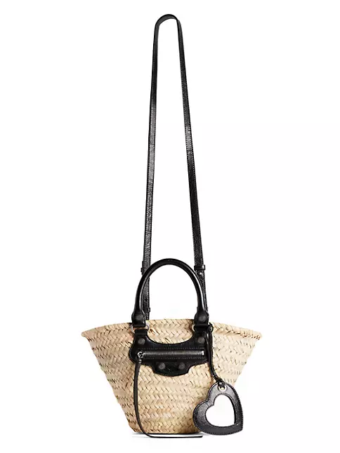 Baguette bag with braided handle, Creamy White - Sisley