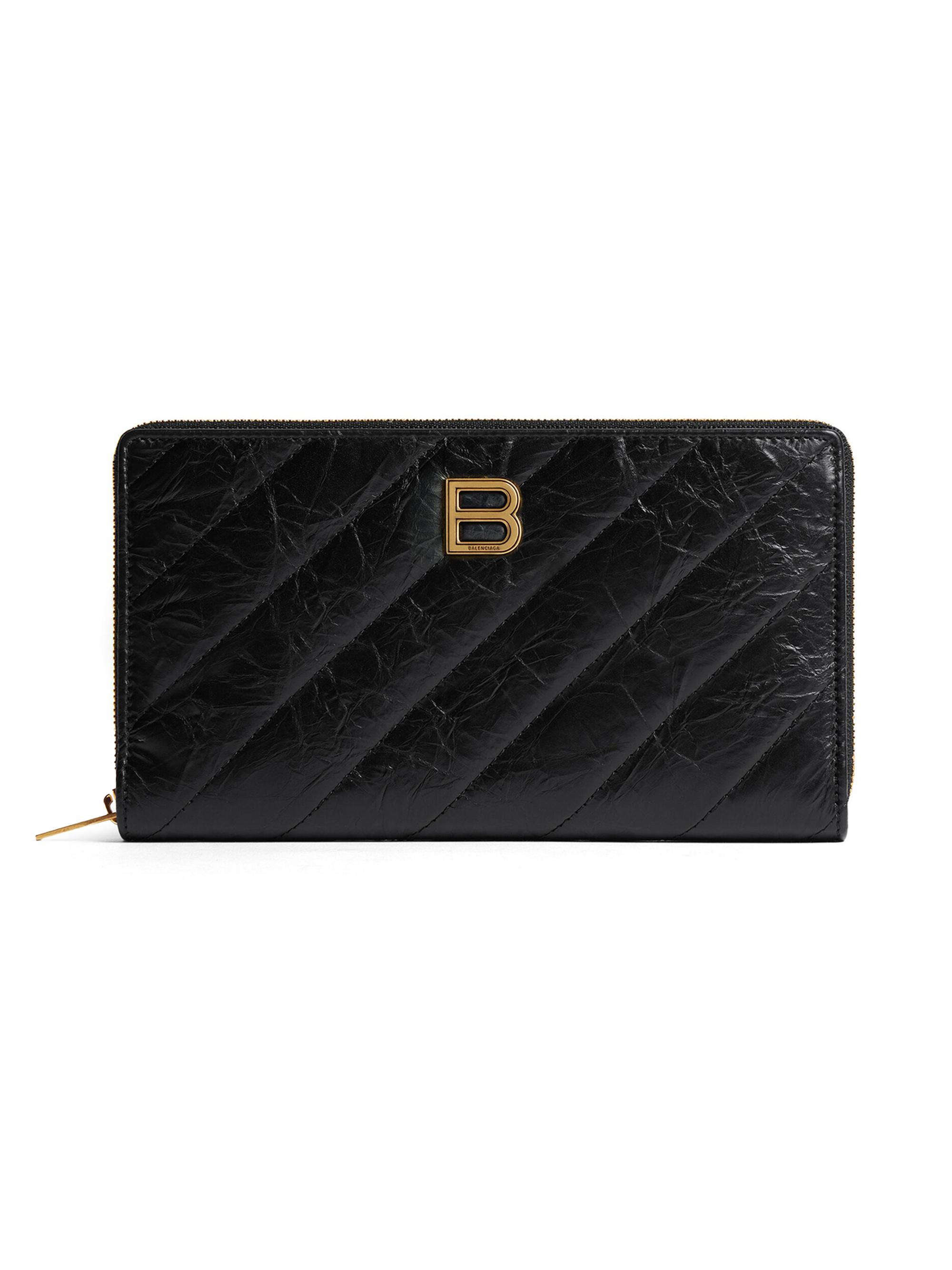 小物 BALENCIAGA Long wallet City Black Y2K Balenciaga Le City Money Long Wallet | Saks Fifth Avenue