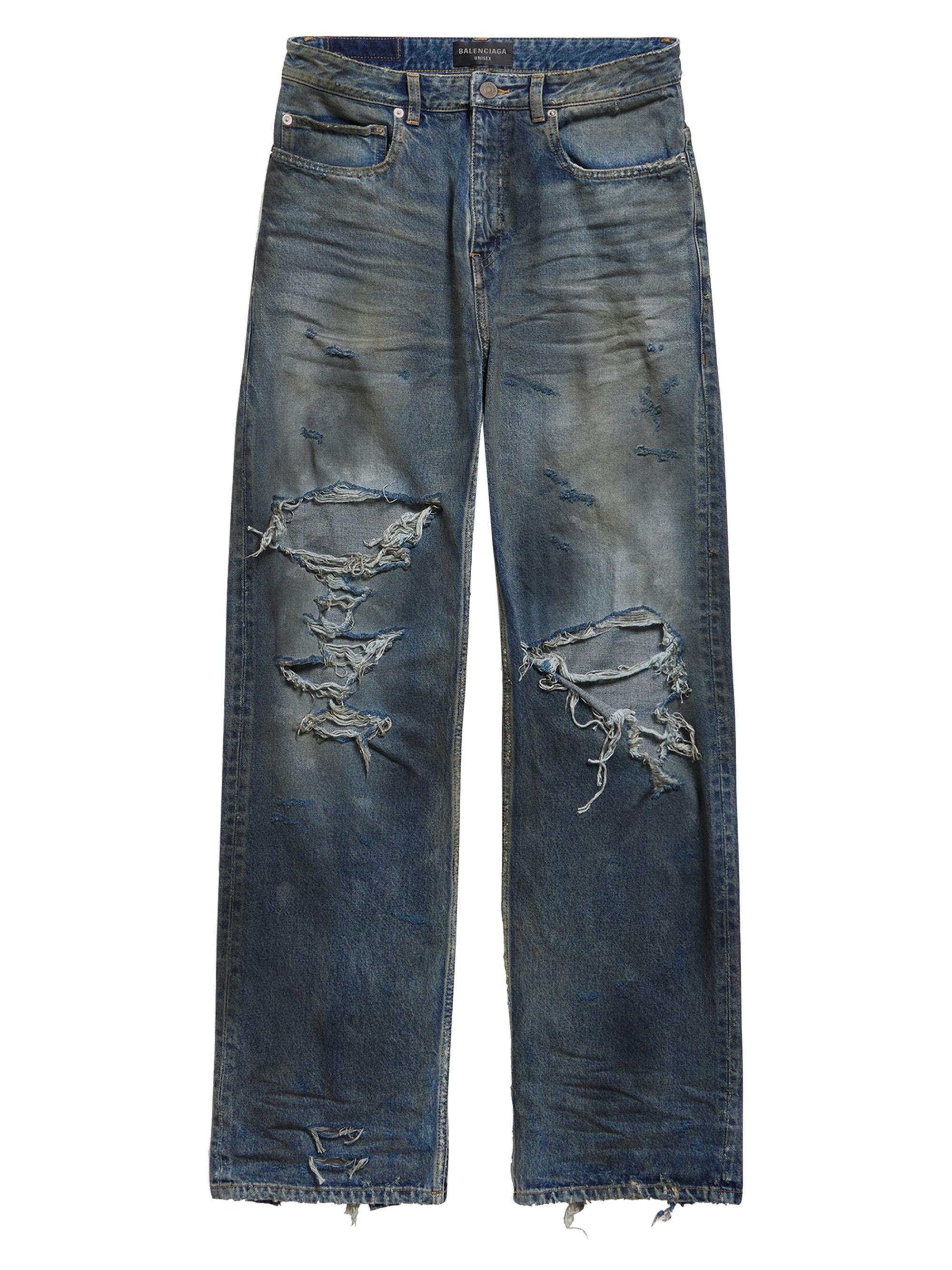 パンツ BALENCIAGA OVERSIZE BAGGY DENIM PANTS Oversized Baggy Pants in Light Blue | Balenciaga US